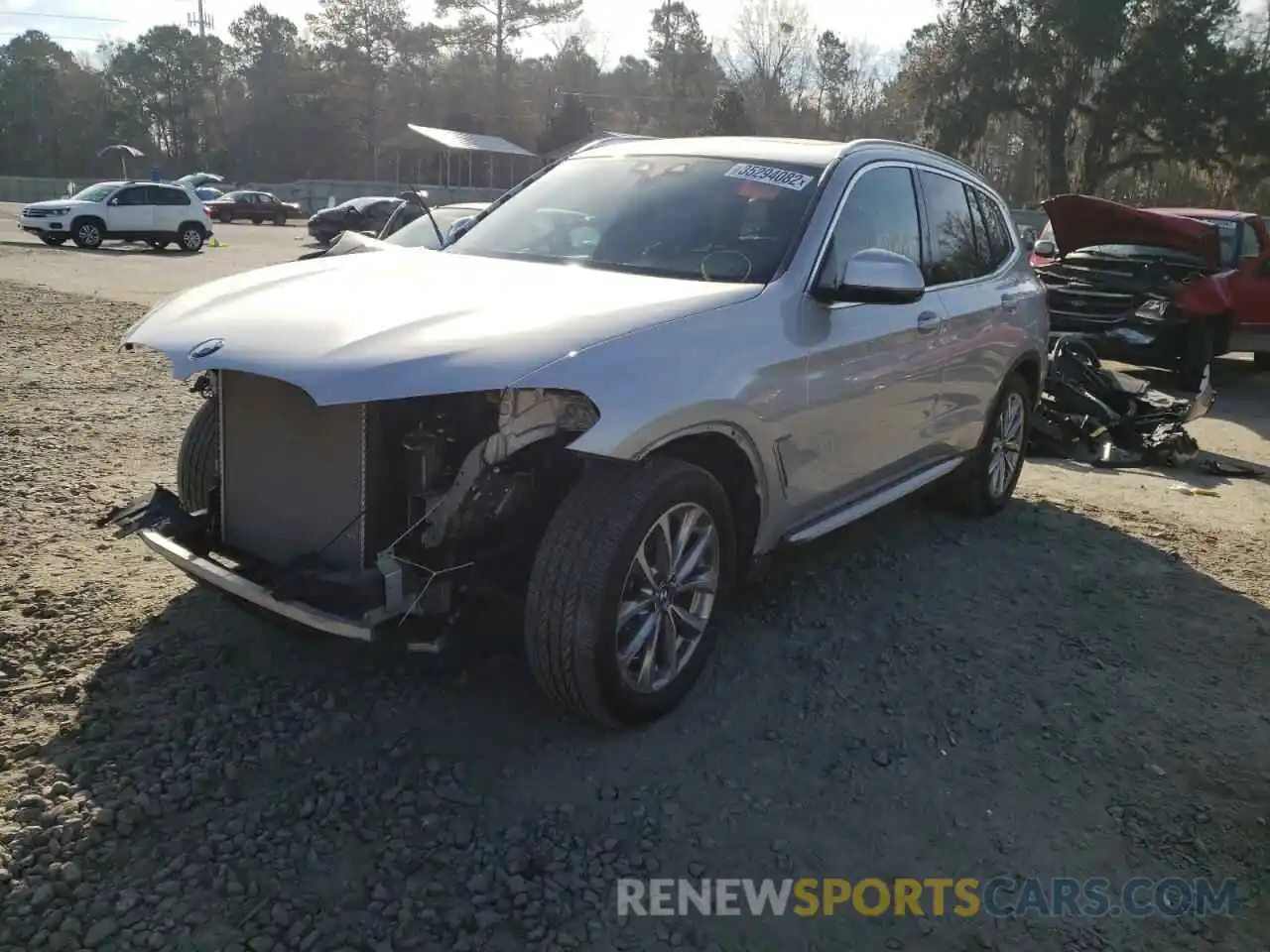 2 Photograph of a damaged car 5UXTR7C56KLE97576 BMW X3 2019