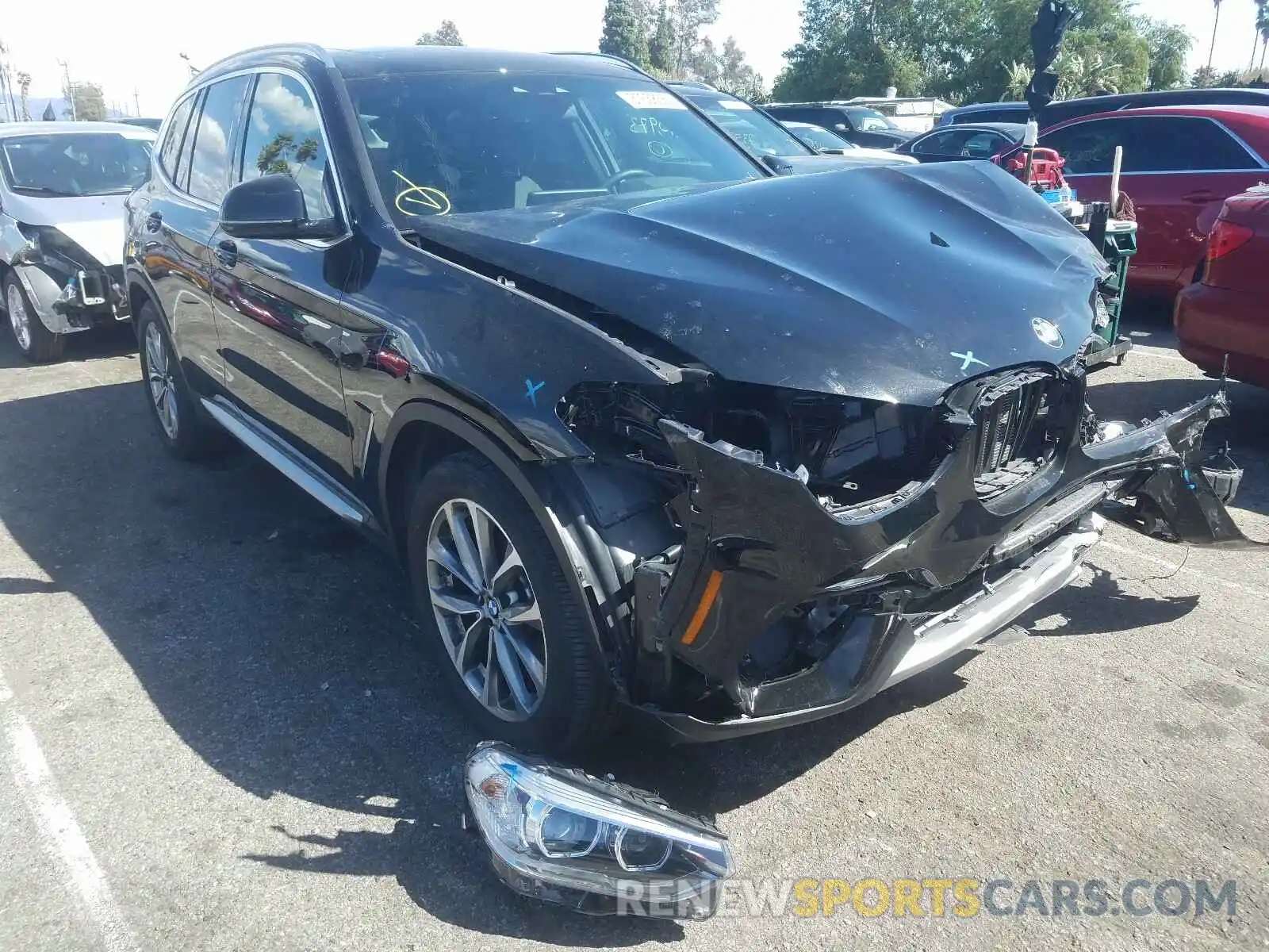 1 Photograph of a damaged car 5UXTR7C56KLE98517 BMW X3 2019