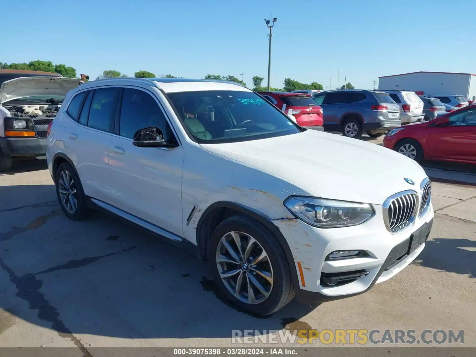 1 Photograph of a damaged car 5UXTR7C56KLF23450 BMW X3 2019