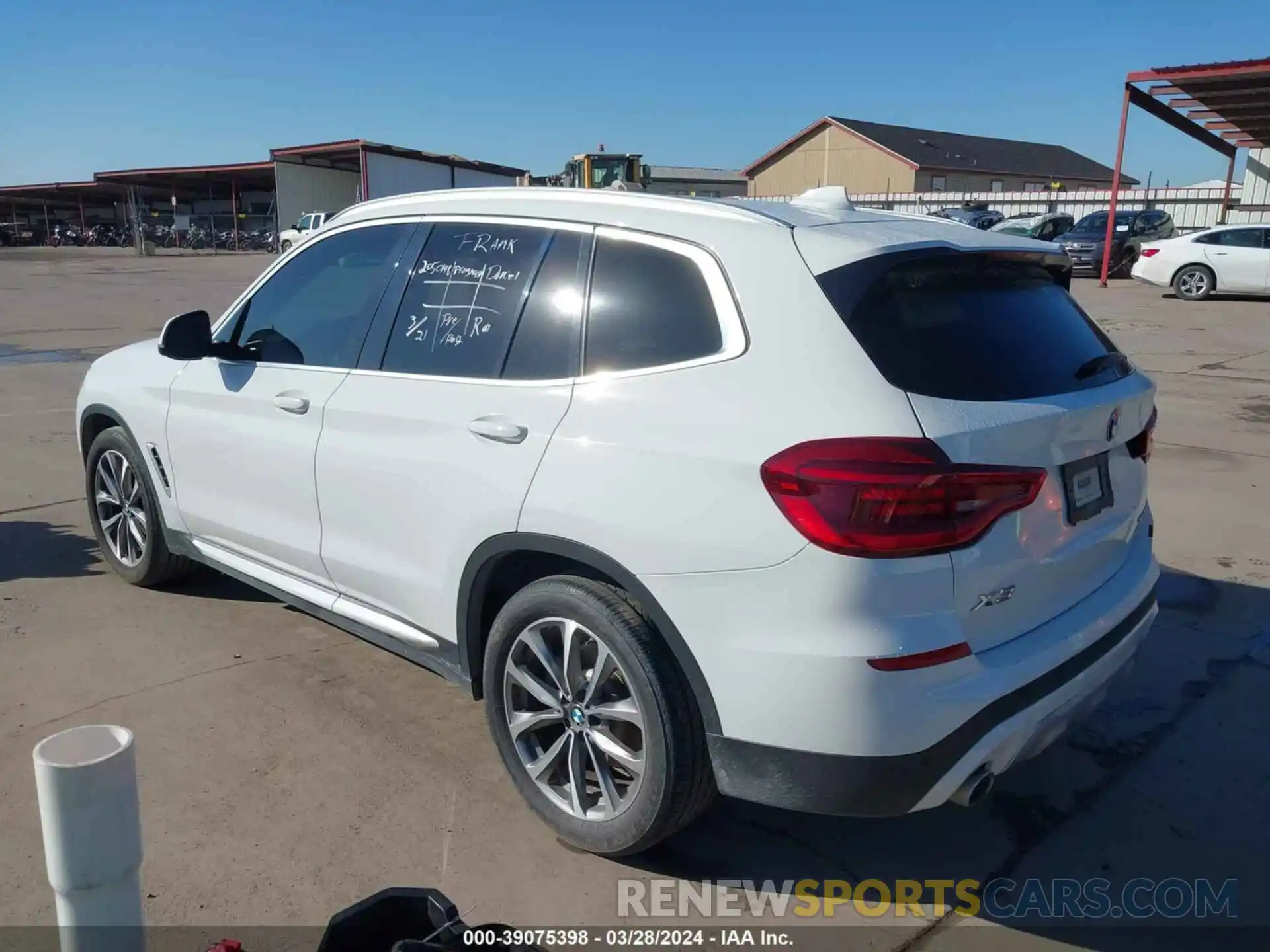 3 Photograph of a damaged car 5UXTR7C56KLF23450 BMW X3 2019