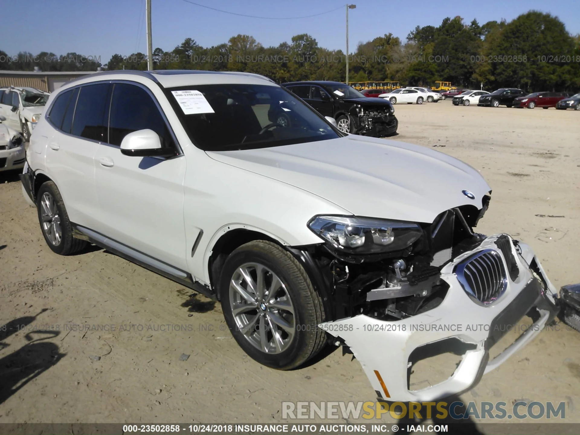 1 Photograph of a damaged car 5UXTR7C56KLF25764 Bmw X3 2019