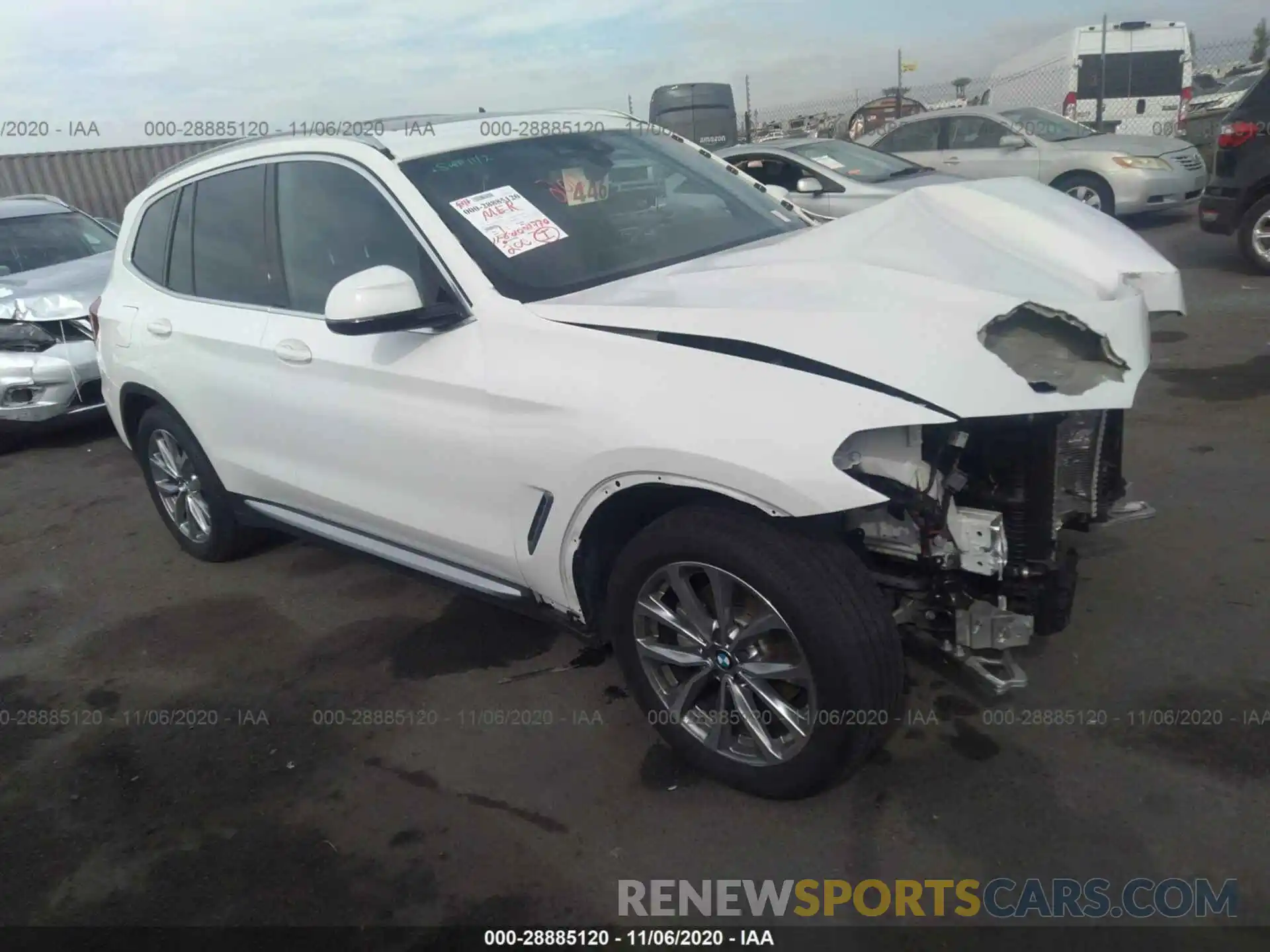 1 Photograph of a damaged car 5UXTR7C56KLF26493 BMW X3 2019