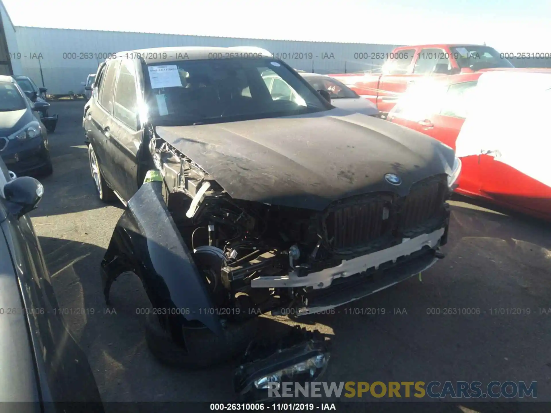 1 Photograph of a damaged car 5UXTR7C56KLF27644 BMW X3 2019