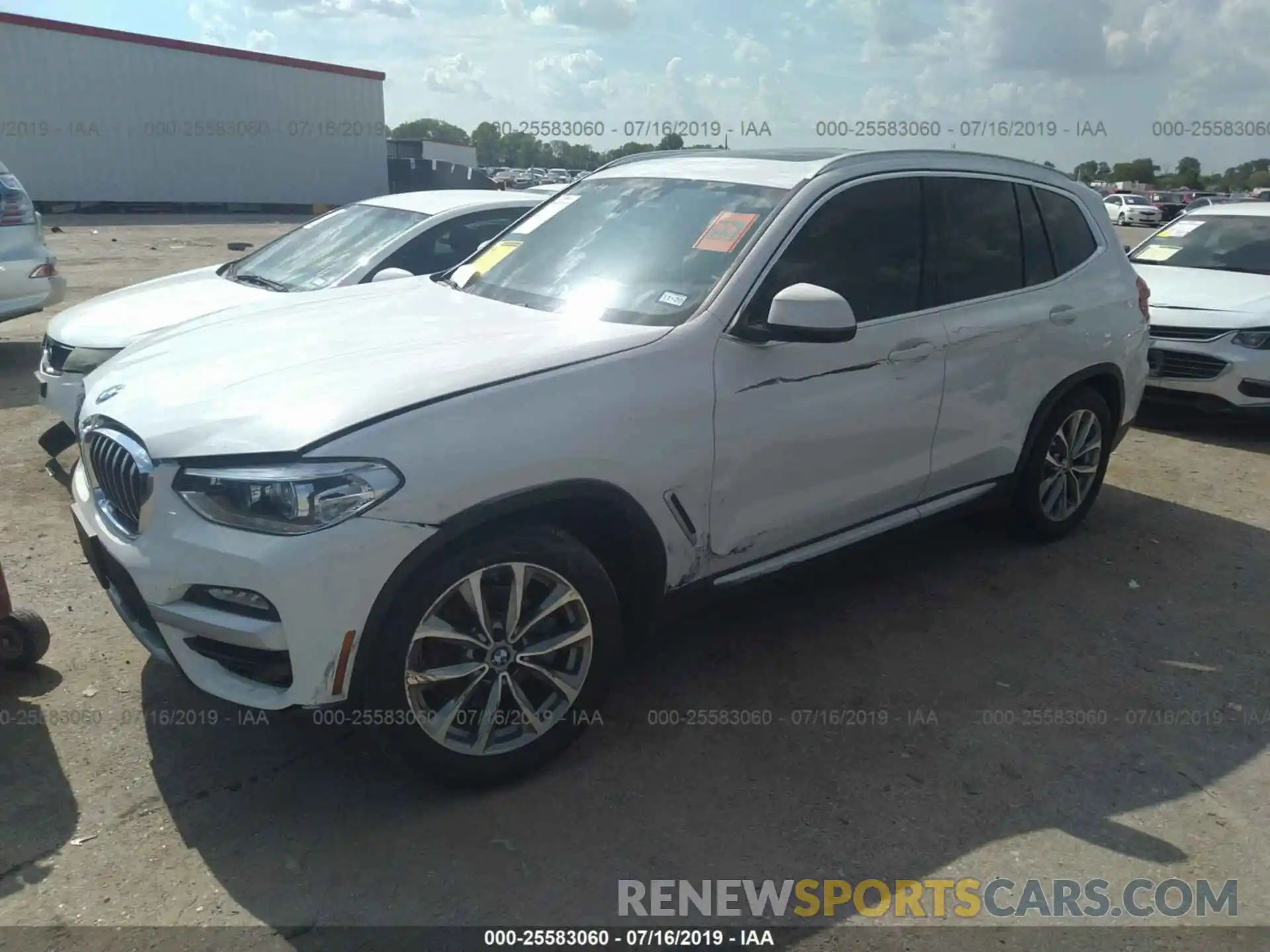 2 Photograph of a damaged car 5UXTR7C56KLF30687 BMW X3 2019