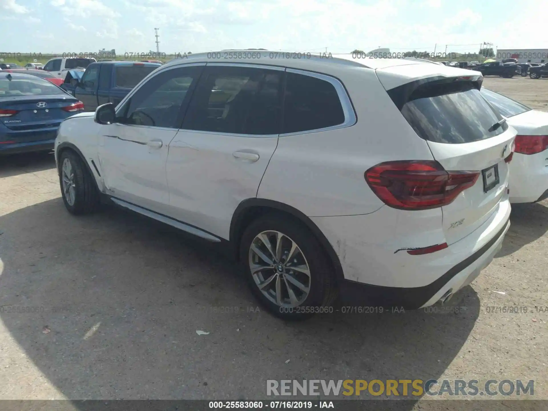 3 Photograph of a damaged car 5UXTR7C56KLF30687 BMW X3 2019