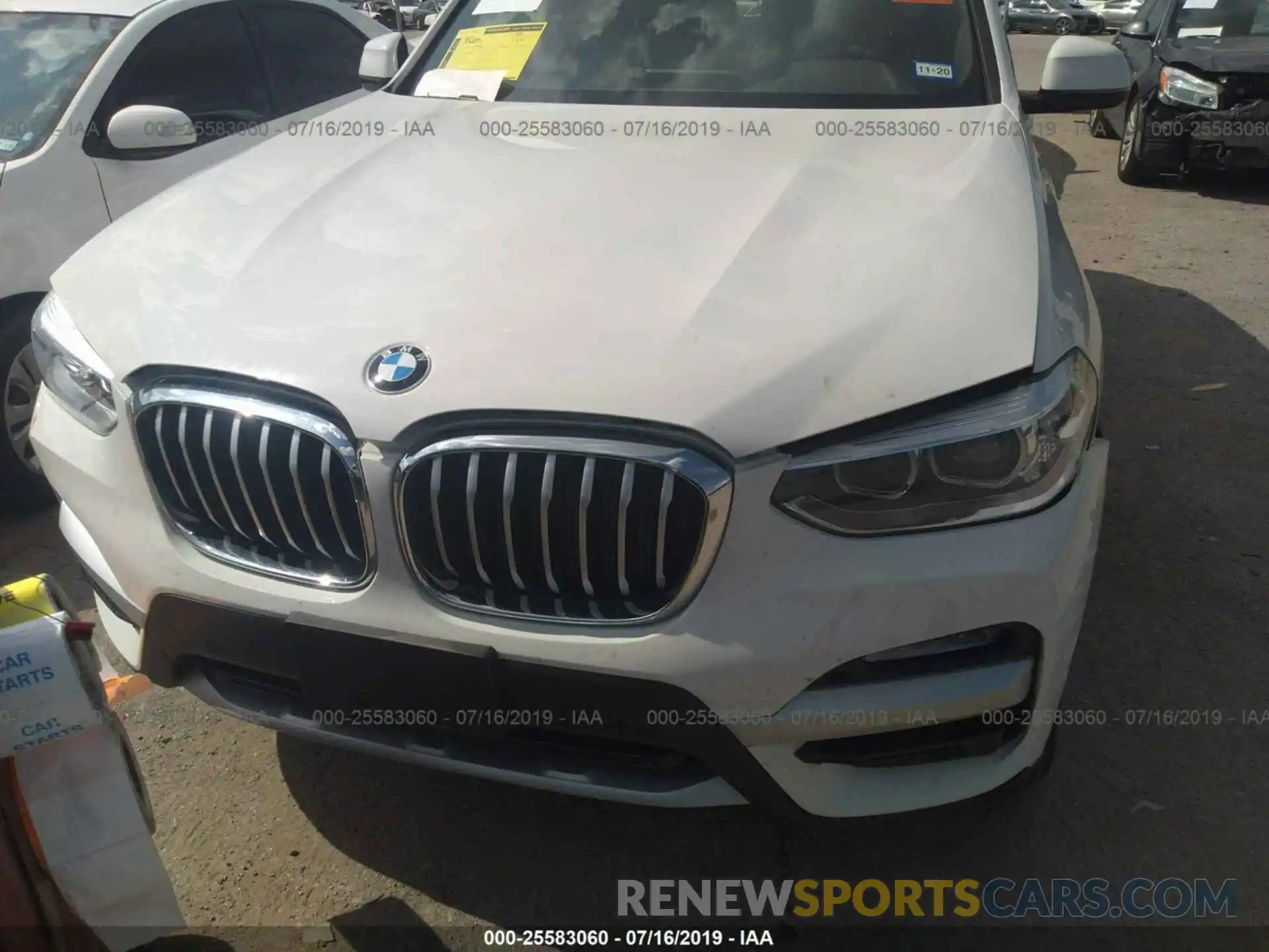 6 Photograph of a damaged car 5UXTR7C56KLF30687 BMW X3 2019