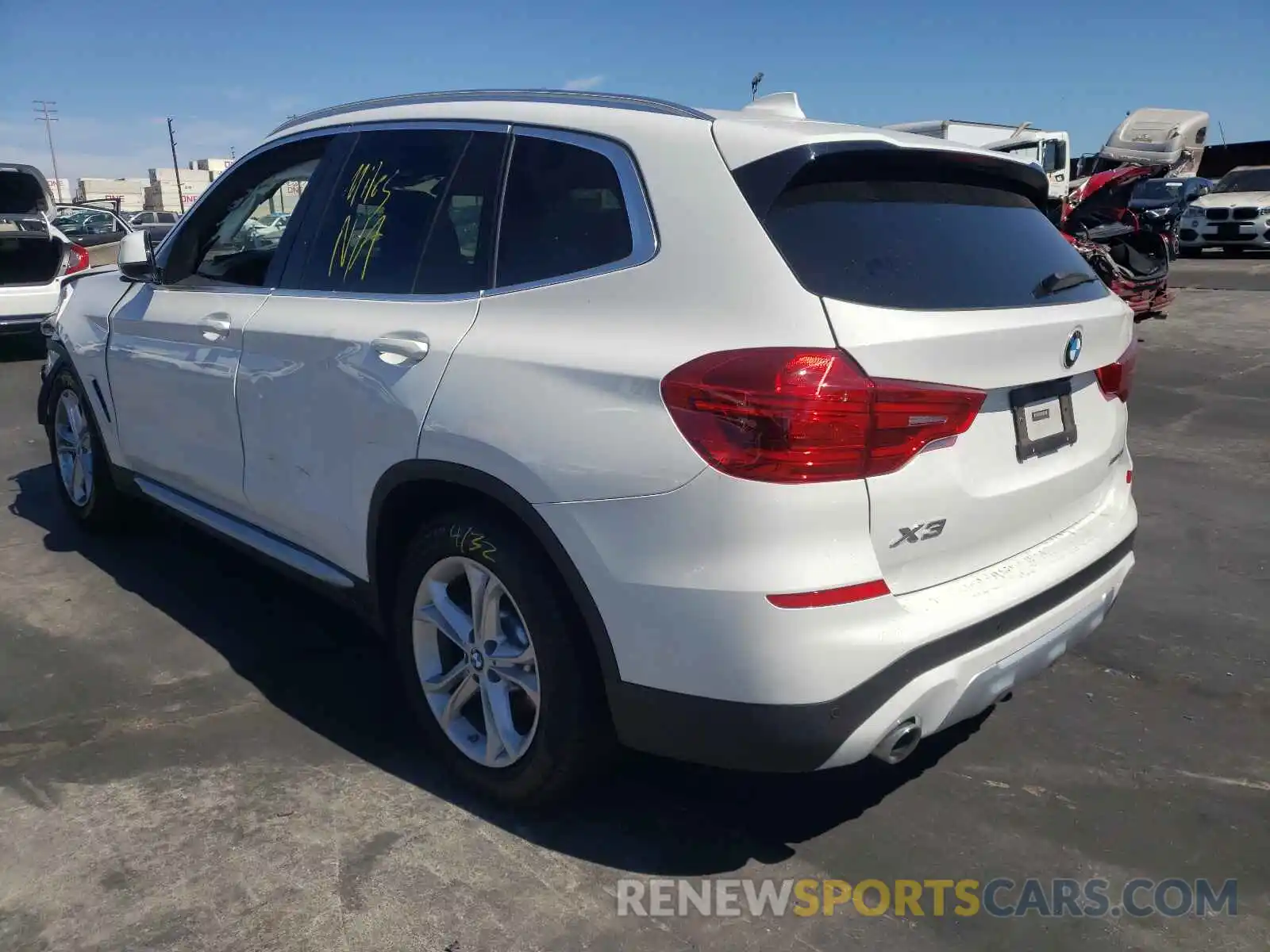 3 Photograph of a damaged car 5UXTR7C56KLF30785 BMW X3 2019