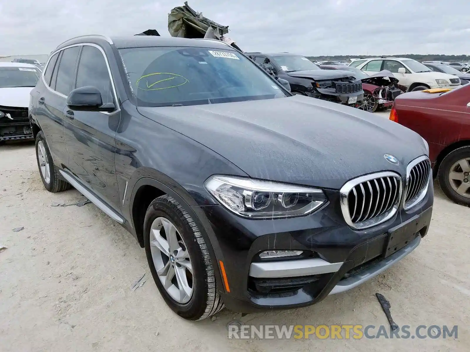 1 Photograph of a damaged car 5UXTR7C56KLF33721 BMW X3 2019