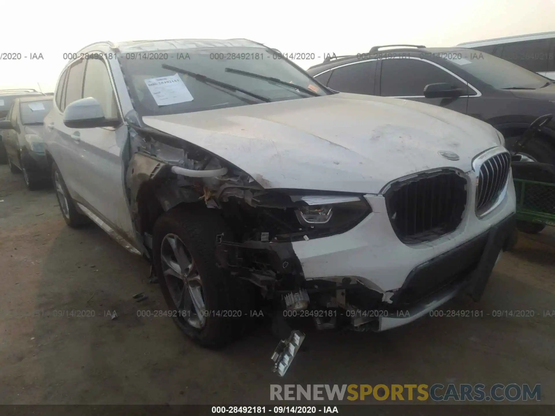 1 Photograph of a damaged car 5UXTR7C56KLF37638 BMW X3 2019