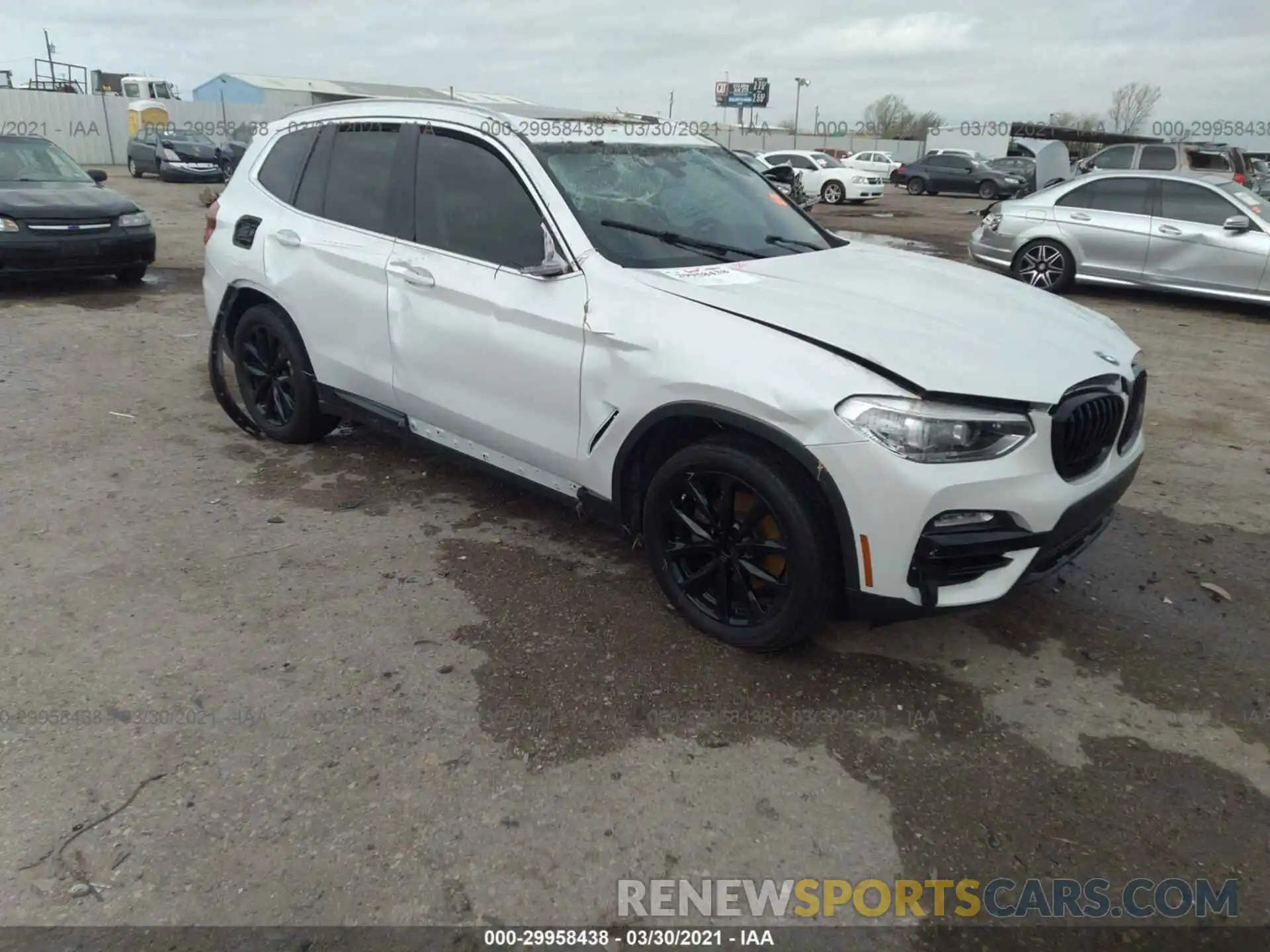 1 Photograph of a damaged car 5UXTR7C56KLF37719 BMW X3 2019