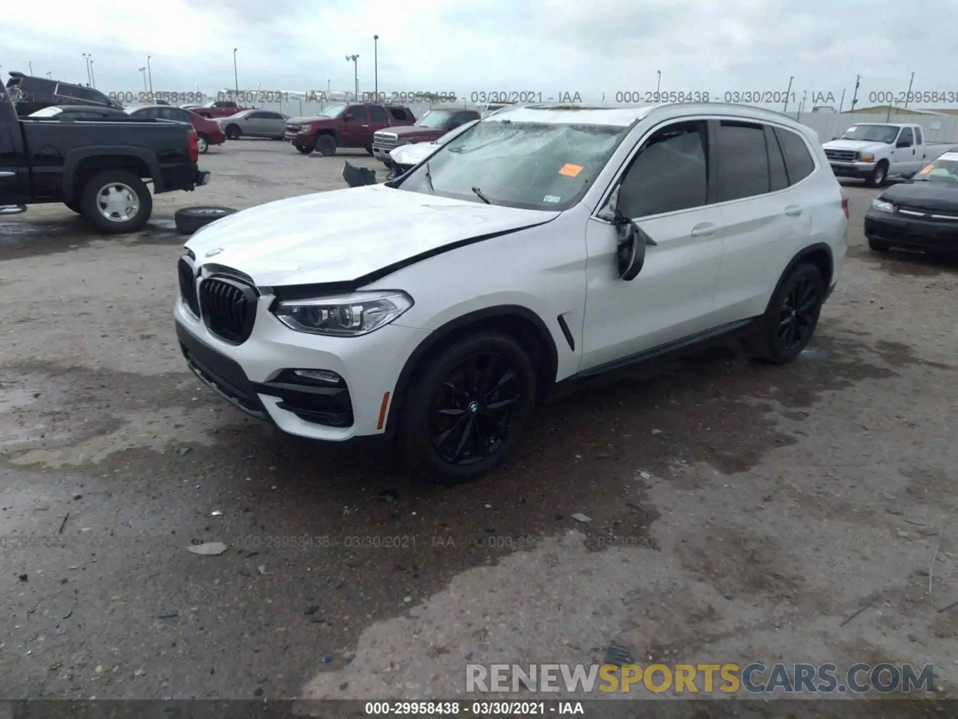 2 Photograph of a damaged car 5UXTR7C56KLF37719 BMW X3 2019