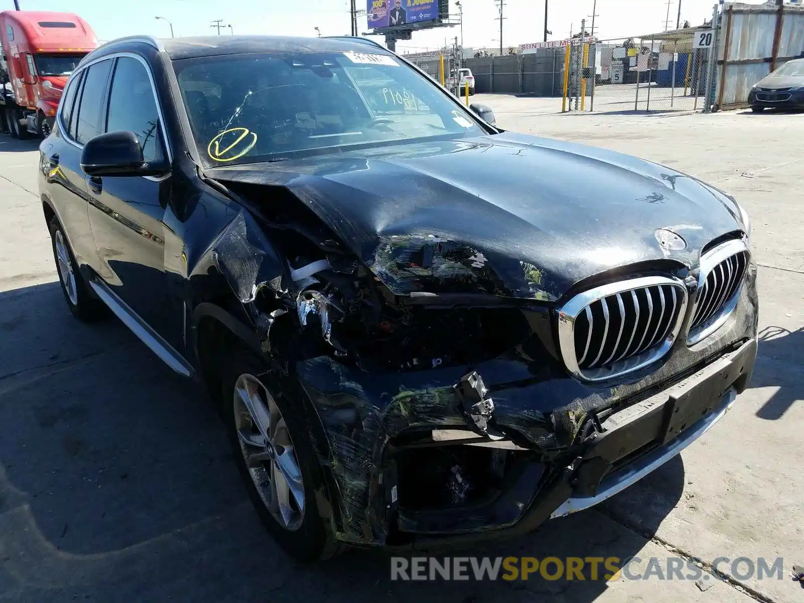 1 Photograph of a damaged car 5UXTR7C56KLR39530 BMW X3 2019