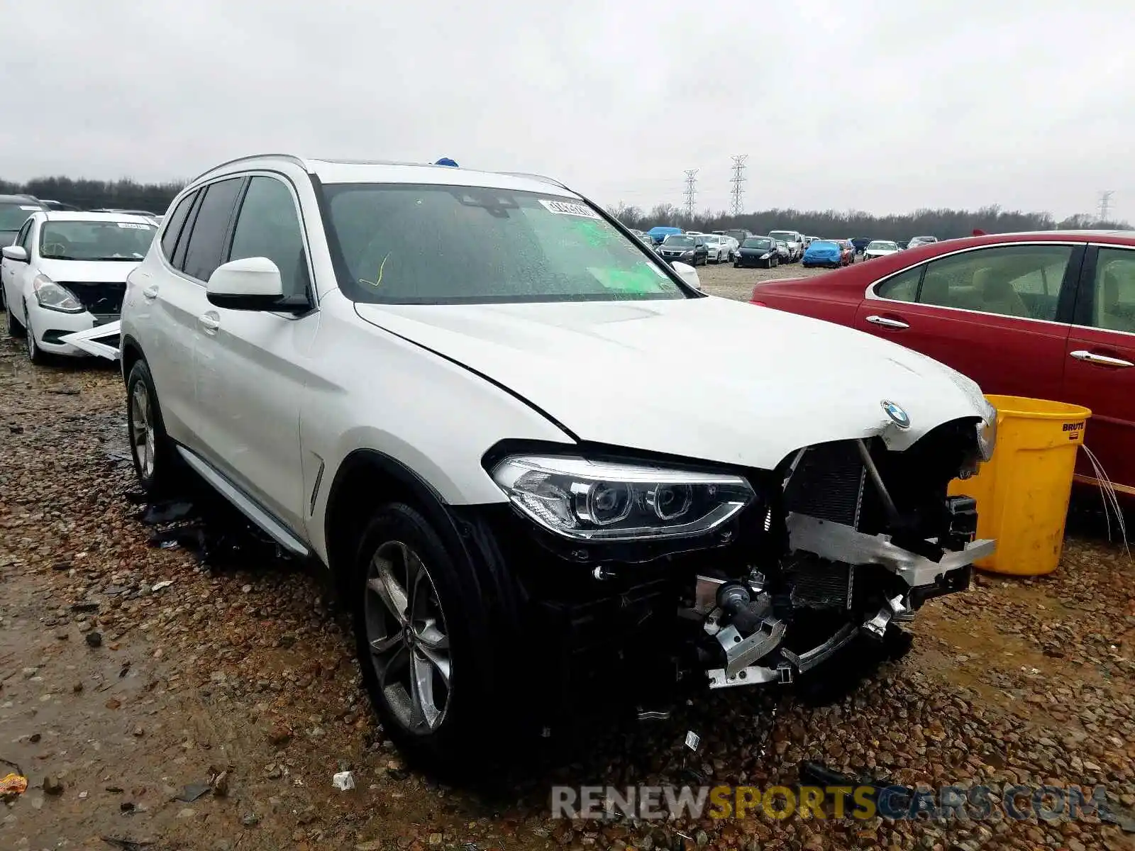 1 Photograph of a damaged car 5UXTR7C56KLR44033 BMW X3 2019