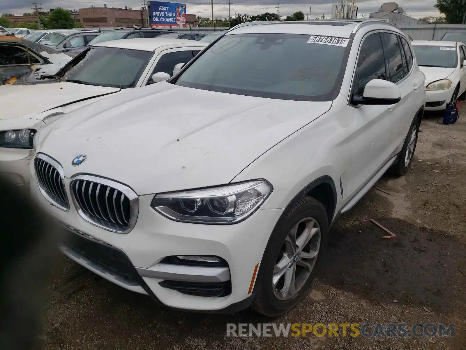 2 Photograph of a damaged car 5UXTR7C56KLR44534 BMW X3 2019