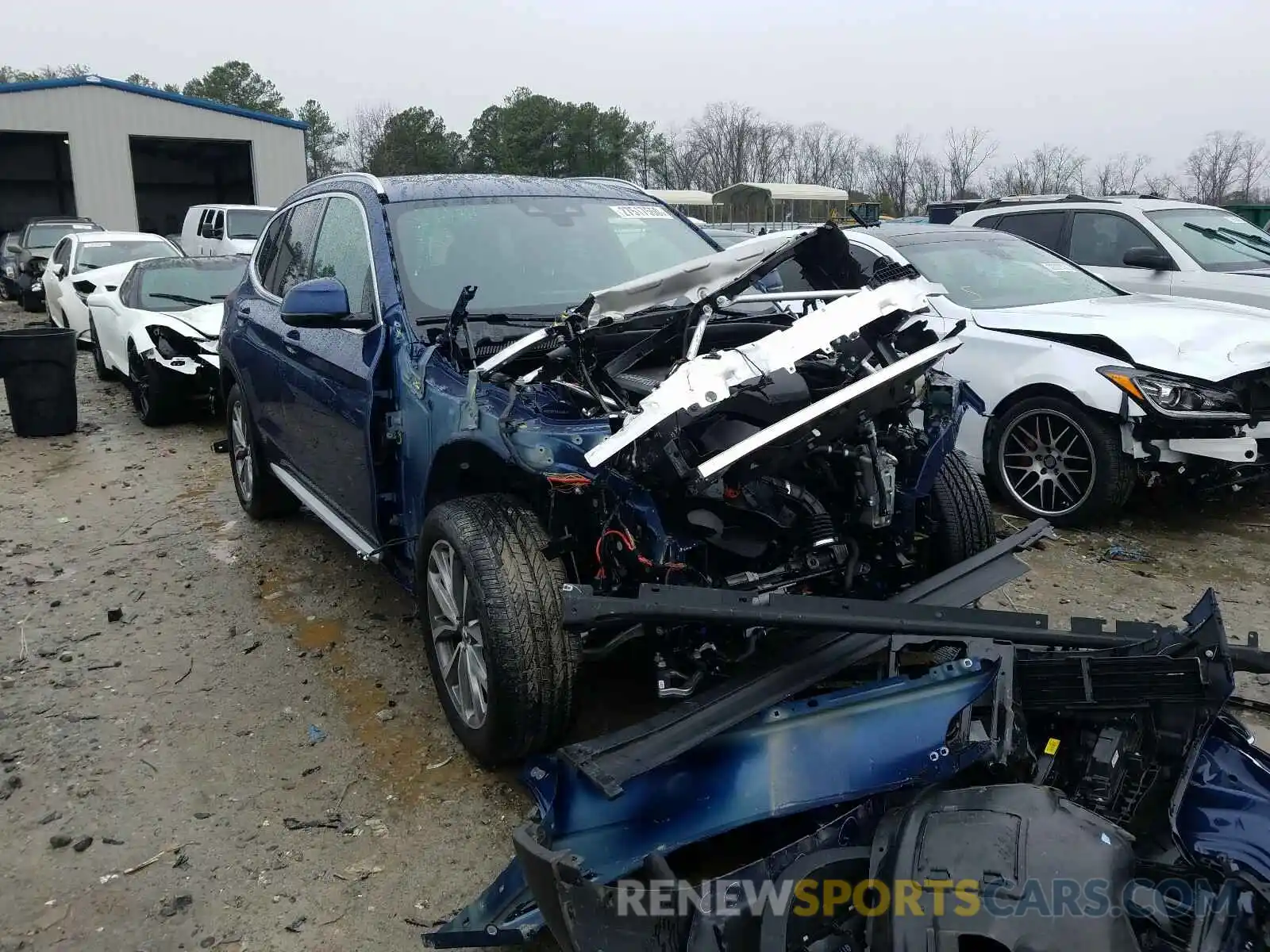 1 Photograph of a damaged car 5UXTR7C56KLR44713 BMW X3 2019