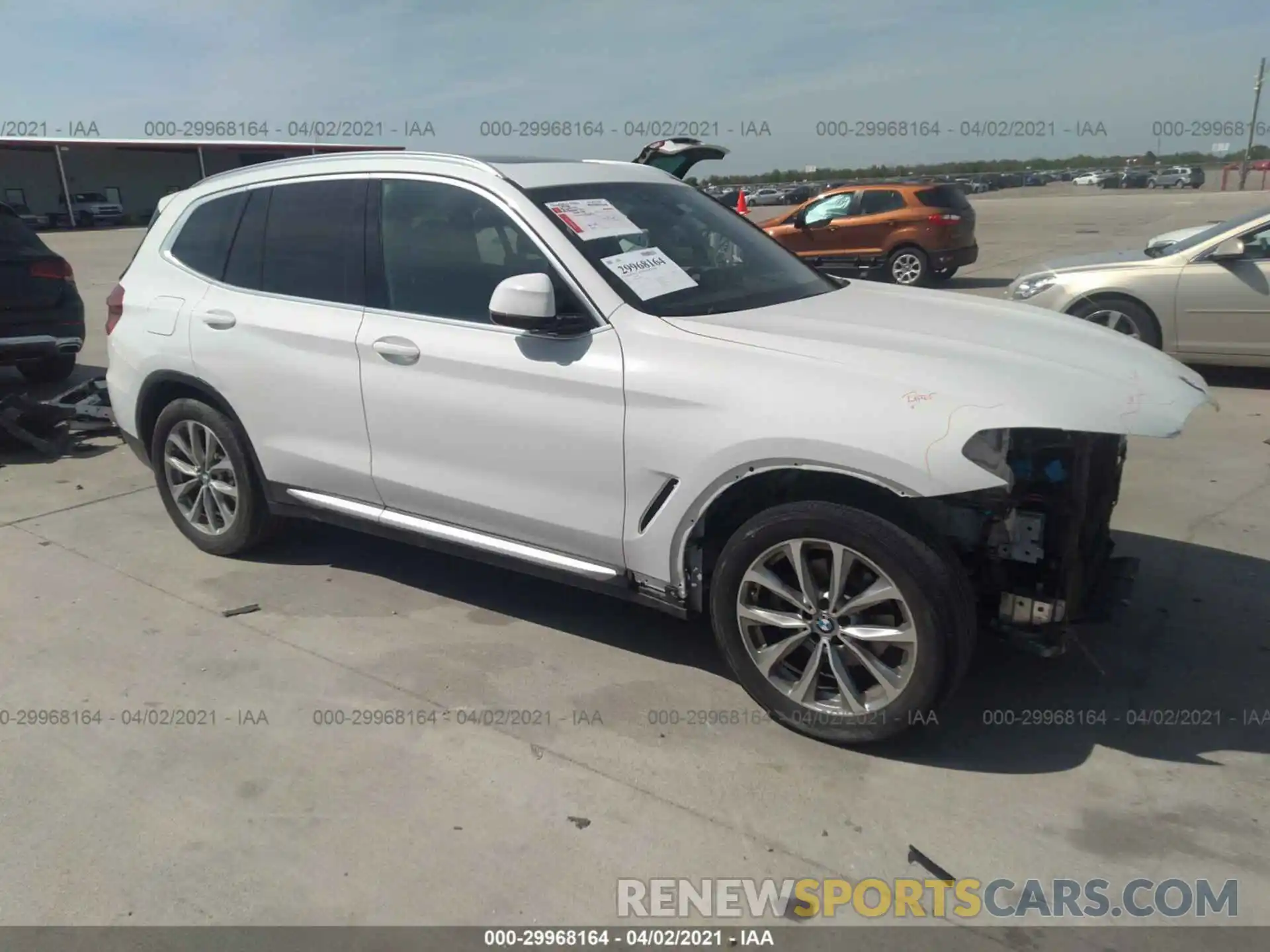 1 Photograph of a damaged car 5UXTR7C56KLR46896 BMW X3 2019