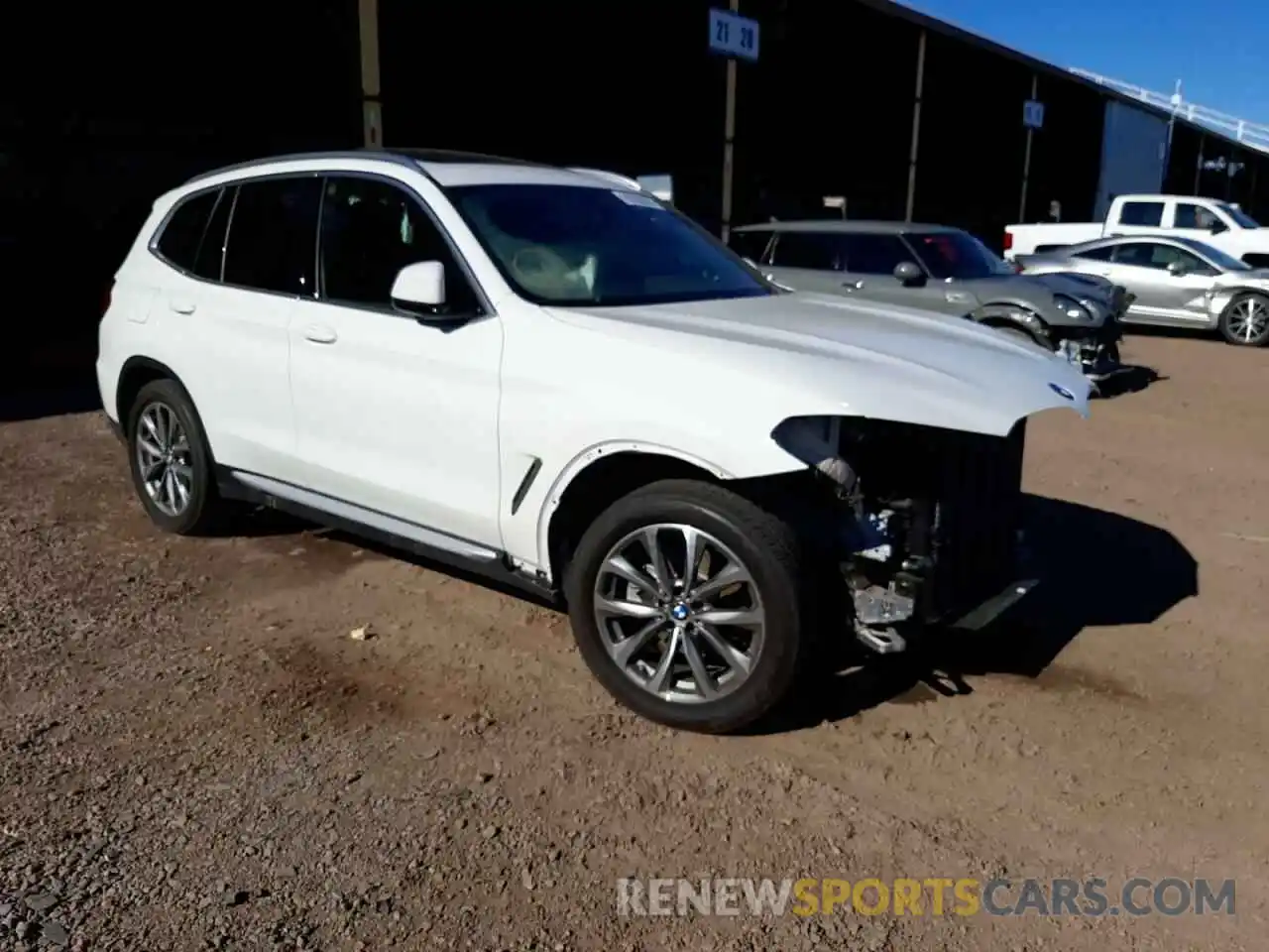 1 Photograph of a damaged car 5UXTR7C56KLR48552 BMW X3 2019