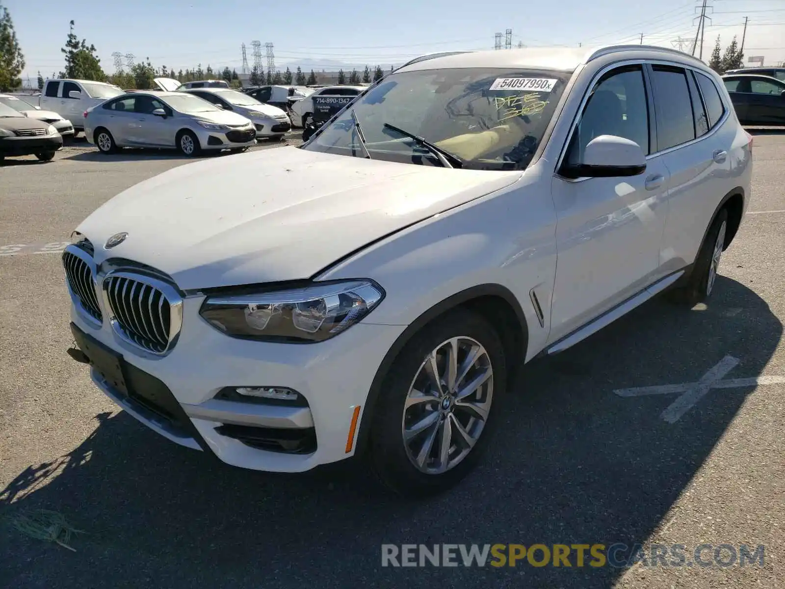 2 Photograph of a damaged car 5UXTR7C56KLR53587 BMW X3 2019