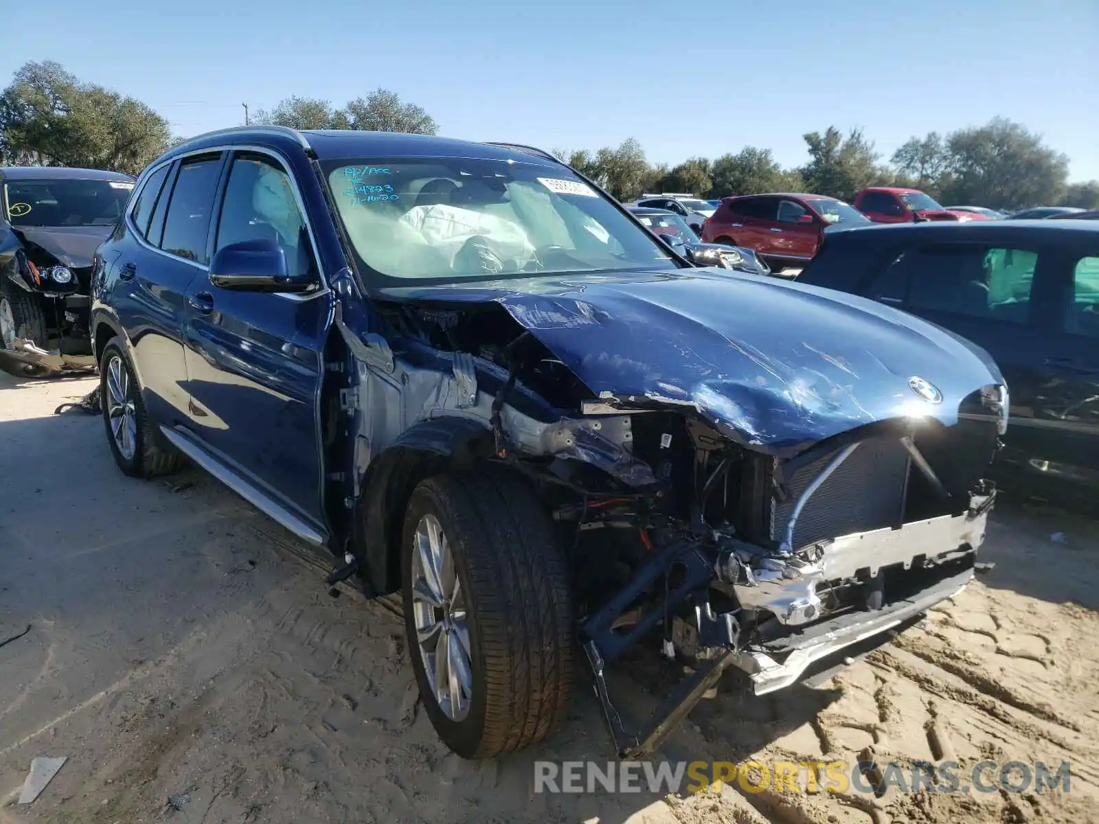 1 Photograph of a damaged car 5UXTR7C57KLA48312 BMW X3 2019