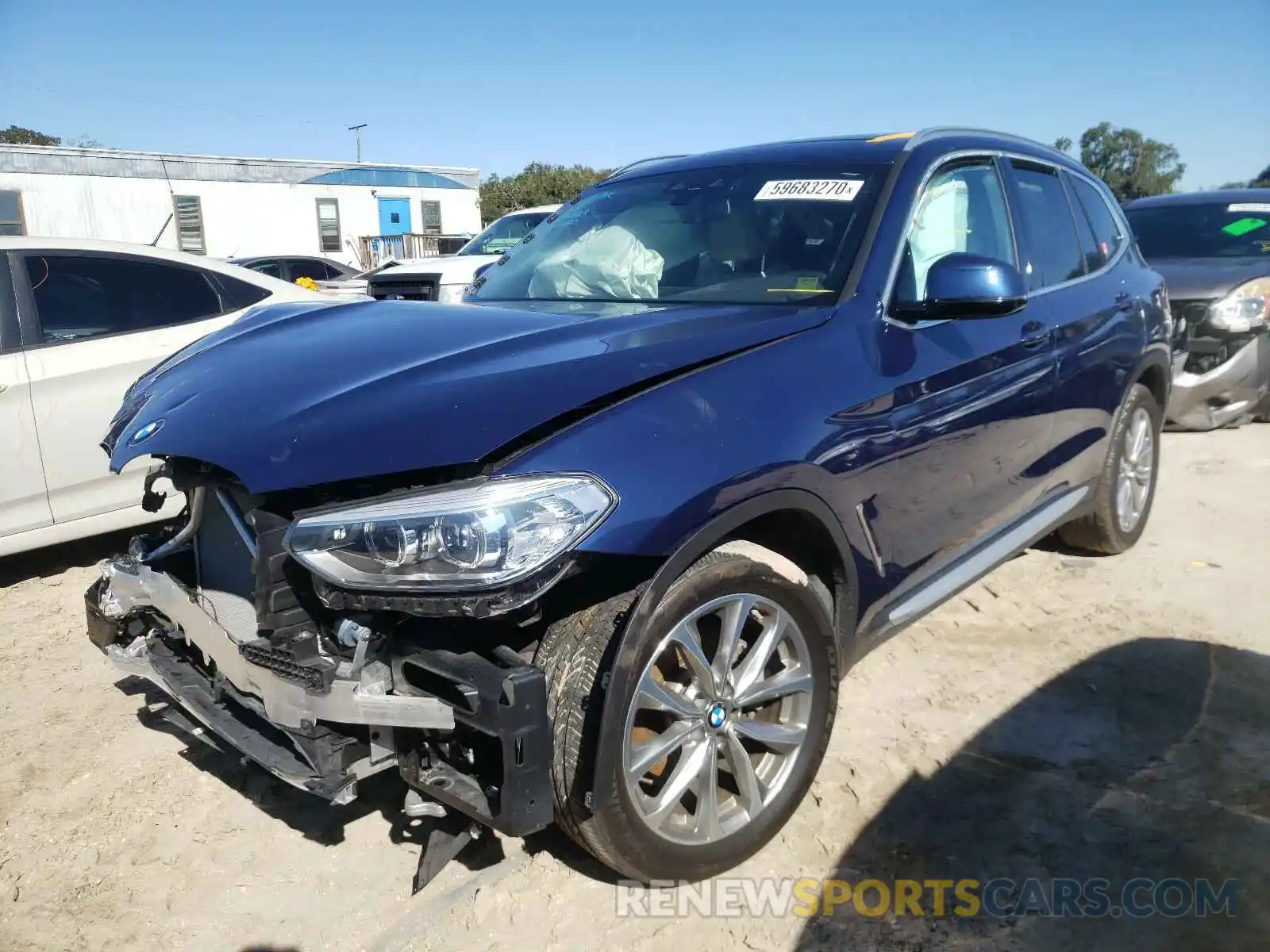 2 Photograph of a damaged car 5UXTR7C57KLA48312 BMW X3 2019