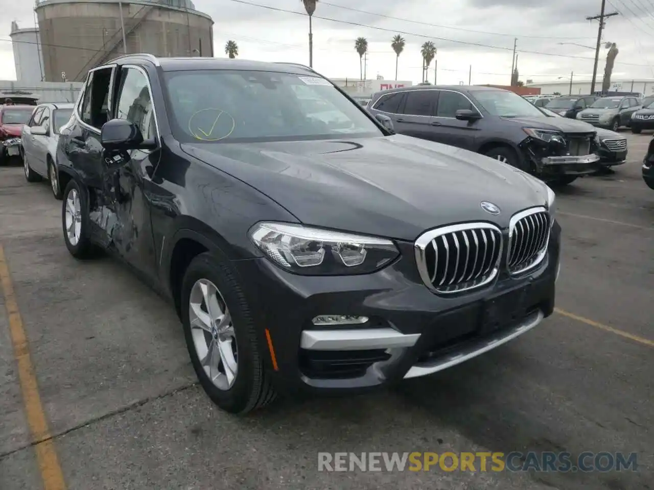 1 Photograph of a damaged car 5UXTR7C57KLA48522 BMW X3 2019