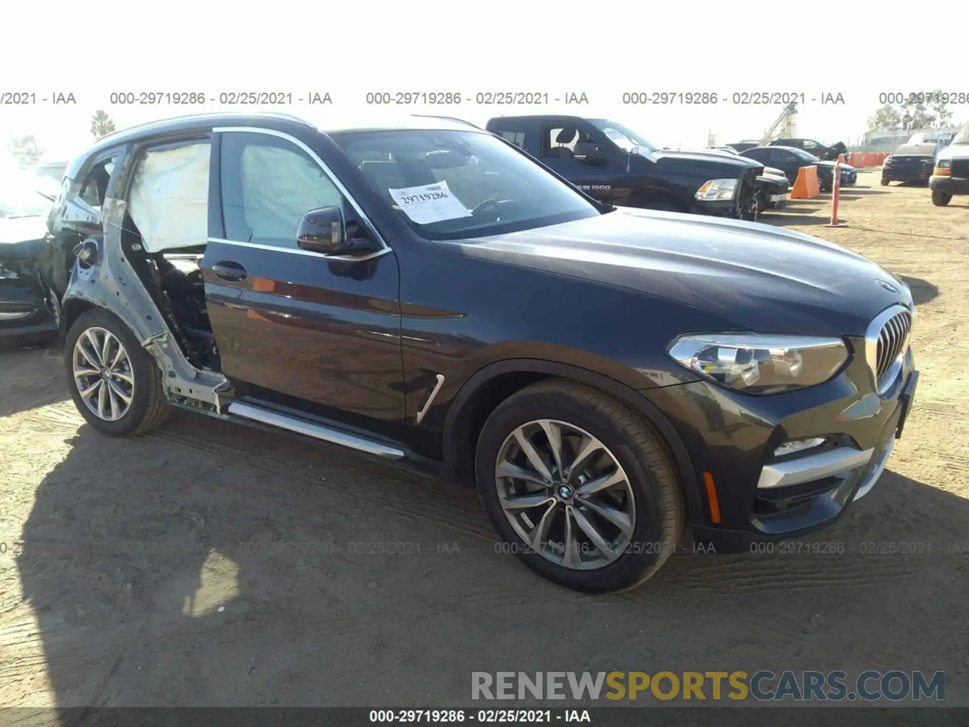 1 Photograph of a damaged car 5UXTR7C57KLA48553 BMW X3 2019