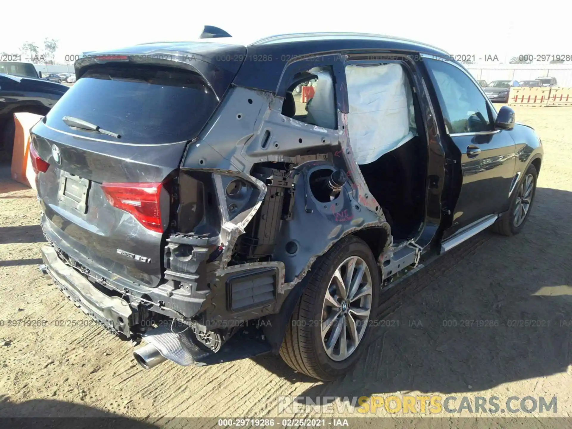 4 Photograph of a damaged car 5UXTR7C57KLA48553 BMW X3 2019