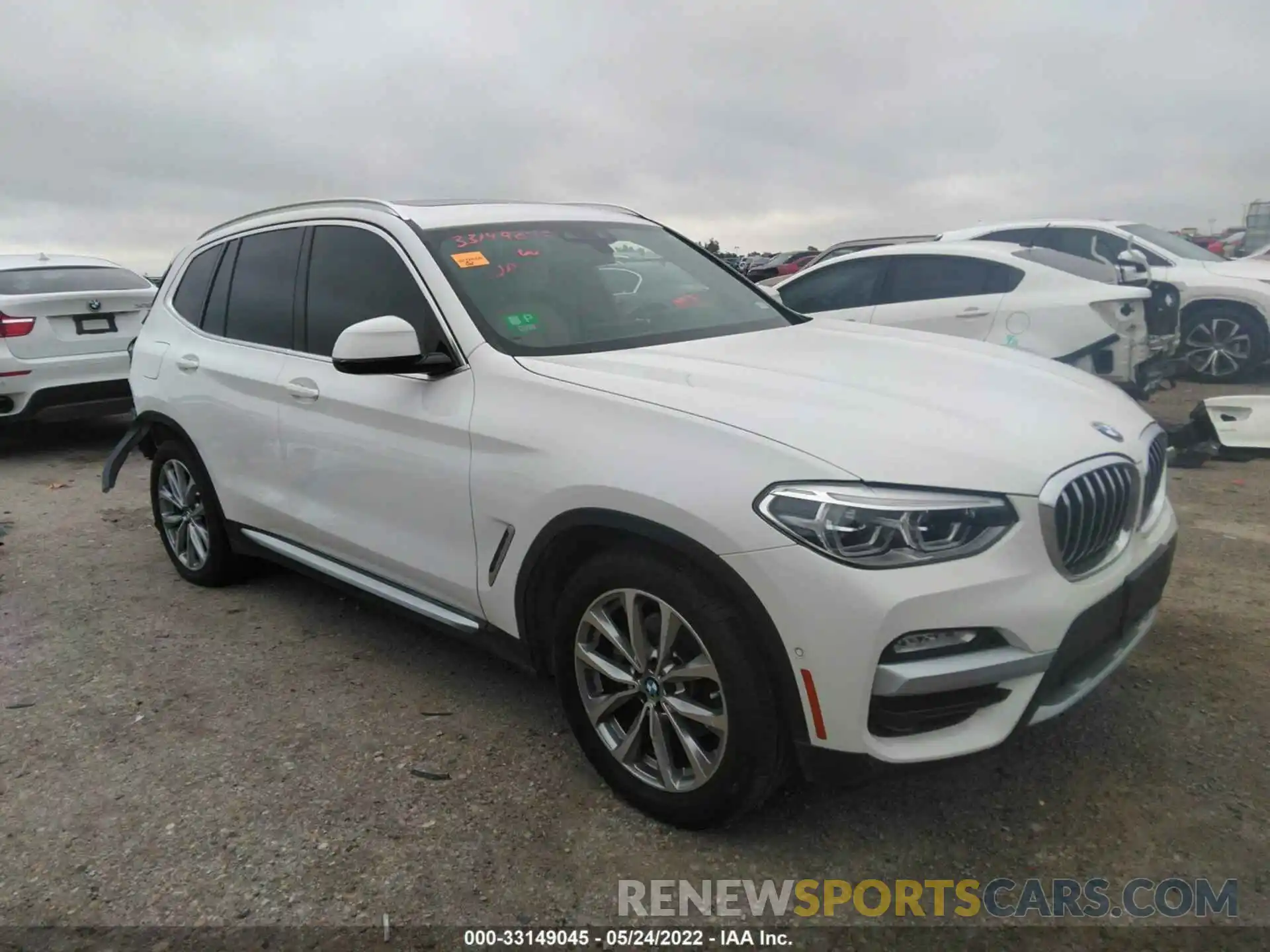 1 Photograph of a damaged car 5UXTR7C57KLE97568 BMW X3 2019