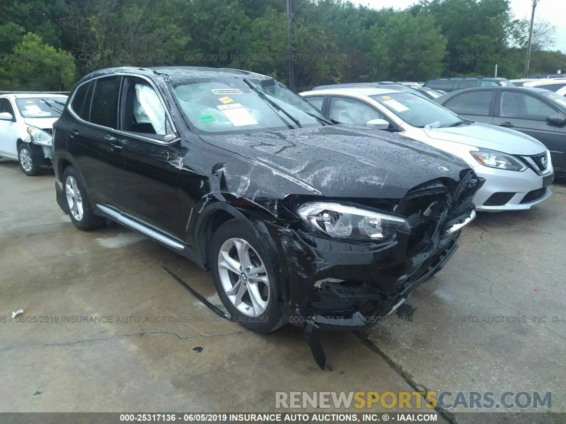 1 Photograph of a damaged car 5UXTR7C57KLF24624 BMW X3 2019