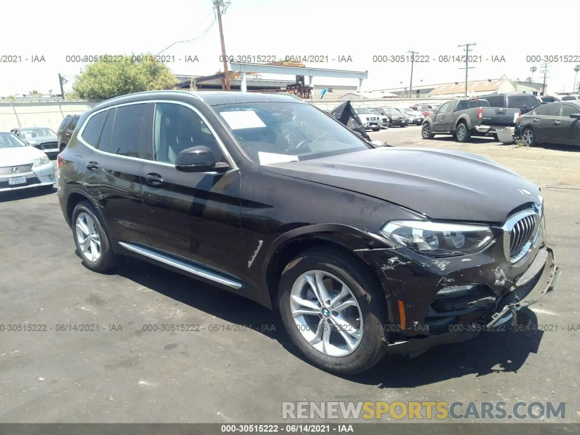 1 Photograph of a damaged car 5UXTR7C57KLF26096 BMW X3 2019