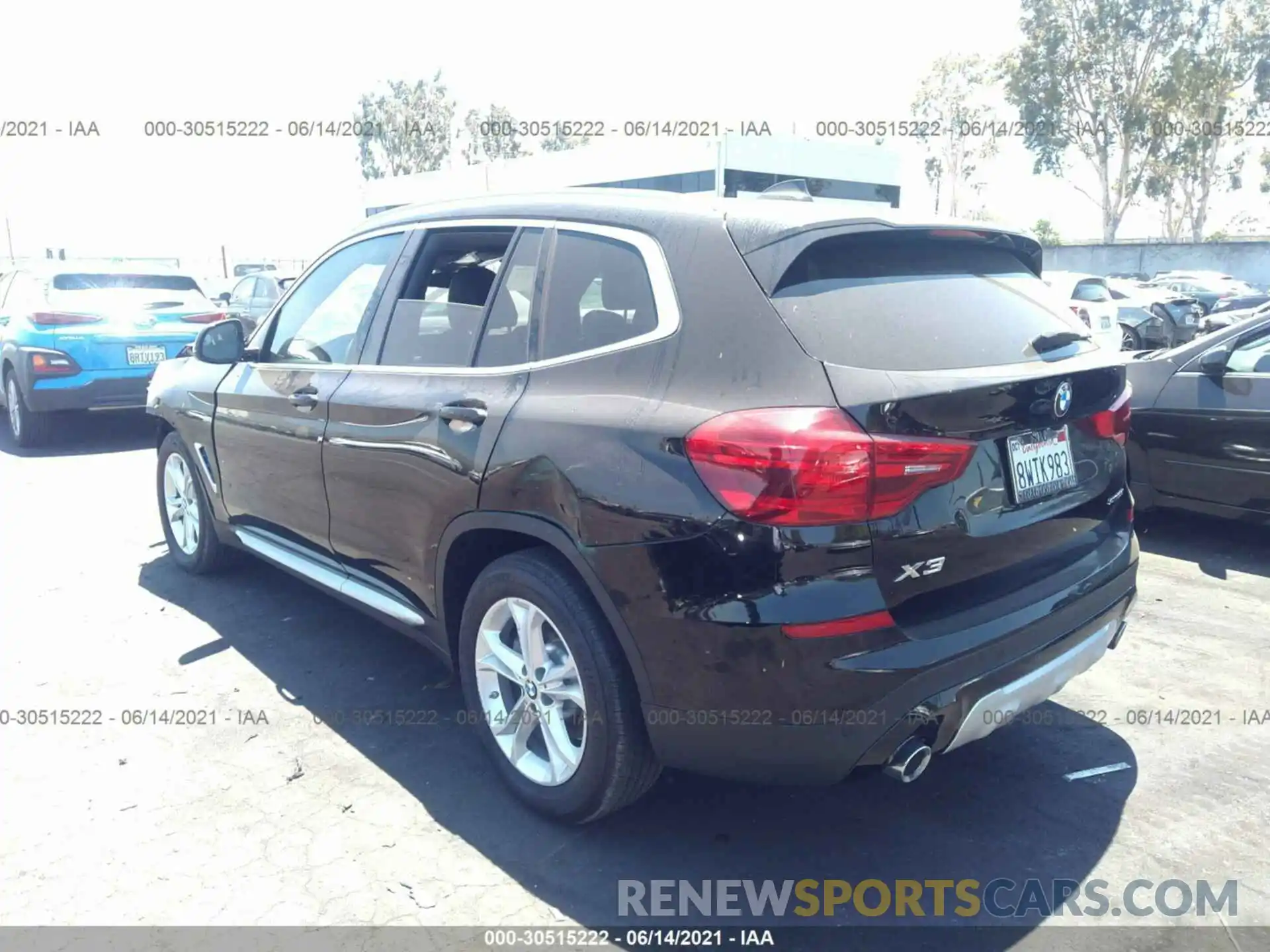 3 Photograph of a damaged car 5UXTR7C57KLF26096 BMW X3 2019