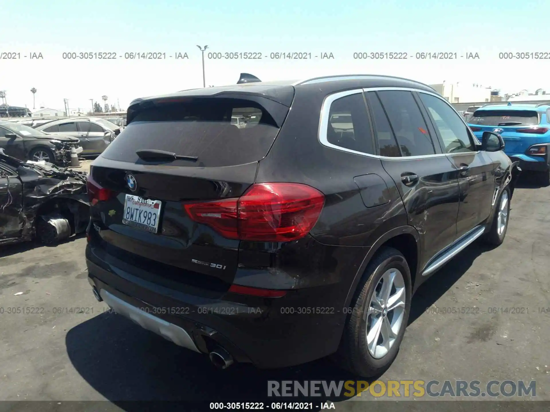 4 Photograph of a damaged car 5UXTR7C57KLF26096 BMW X3 2019