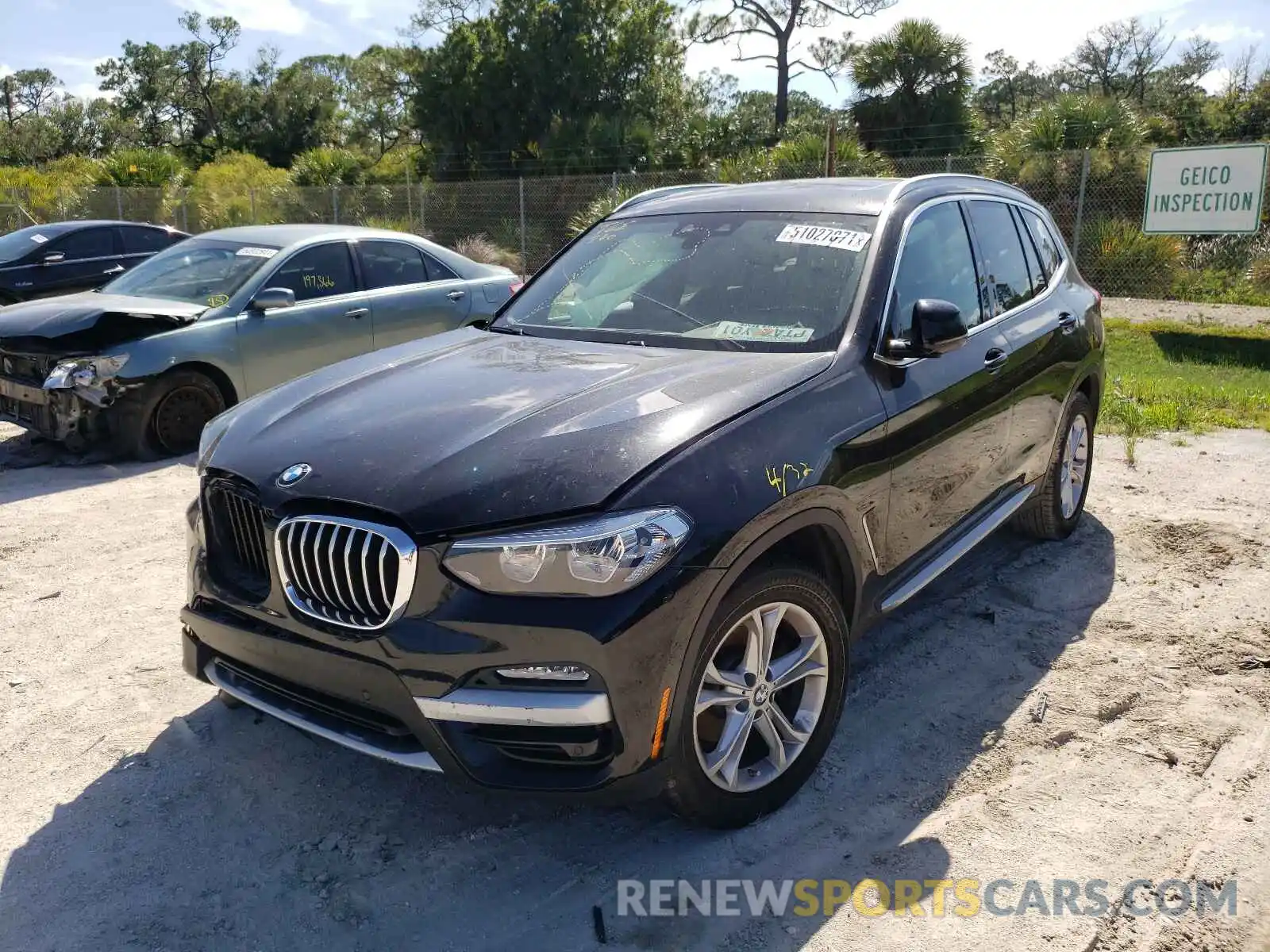 2 Photograph of a damaged car 5UXTR7C57KLF26843 BMW X3 2019