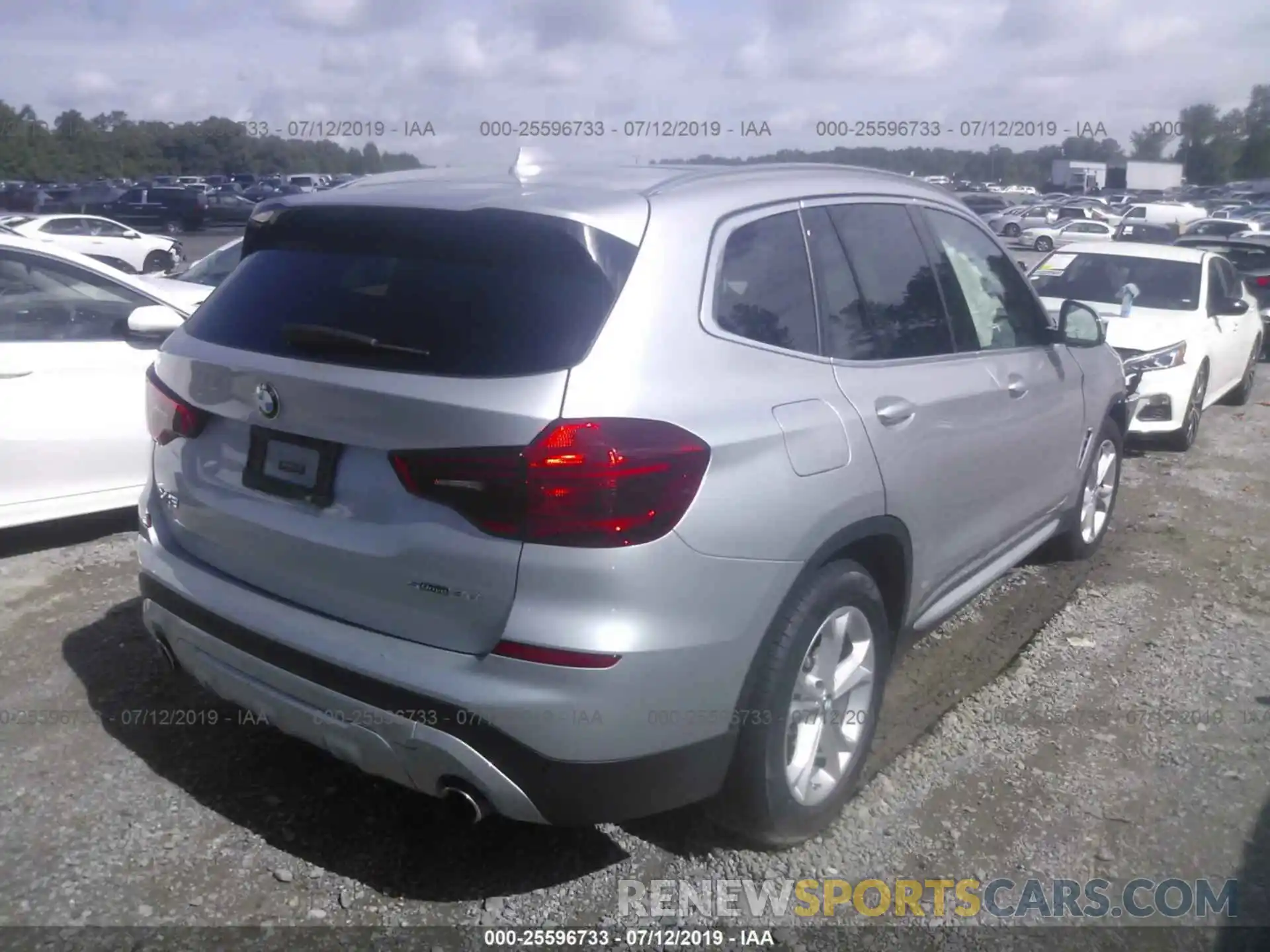 4 Photograph of a damaged car 5UXTR7C57KLF27233 BMW X3 2019