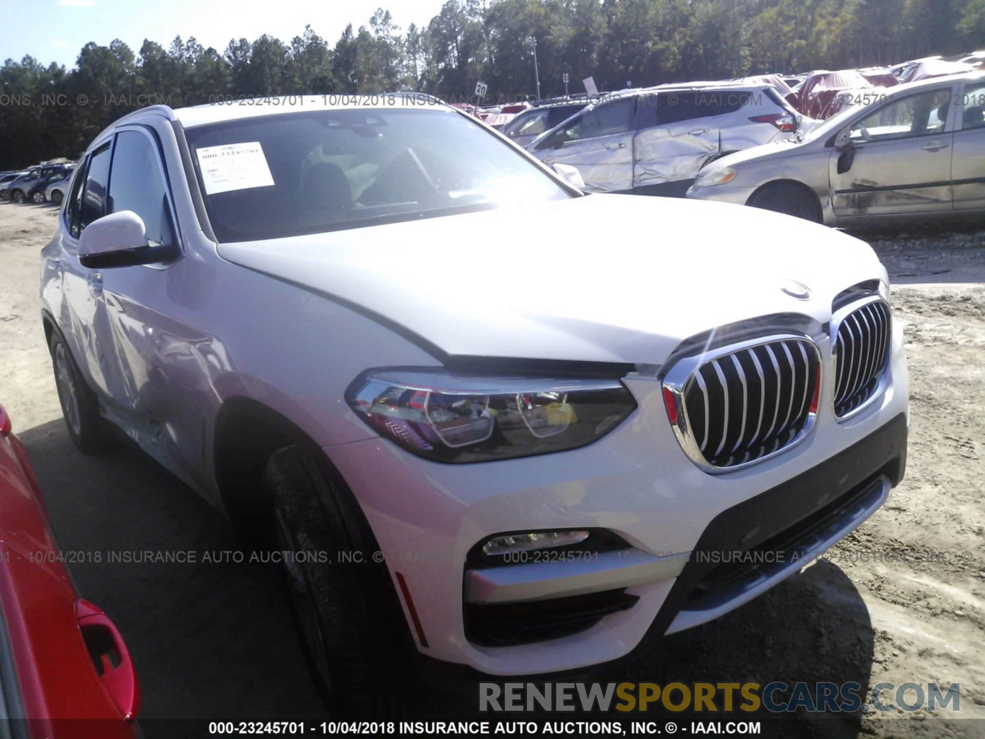 1 Photograph of a damaged car 5UXTR7C57KLF27331 Bmw X3 2019