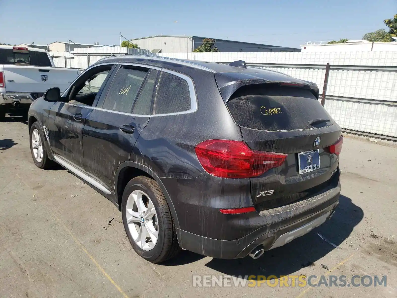 3 Photograph of a damaged car 5UXTR7C57KLF27653 BMW X3 2019