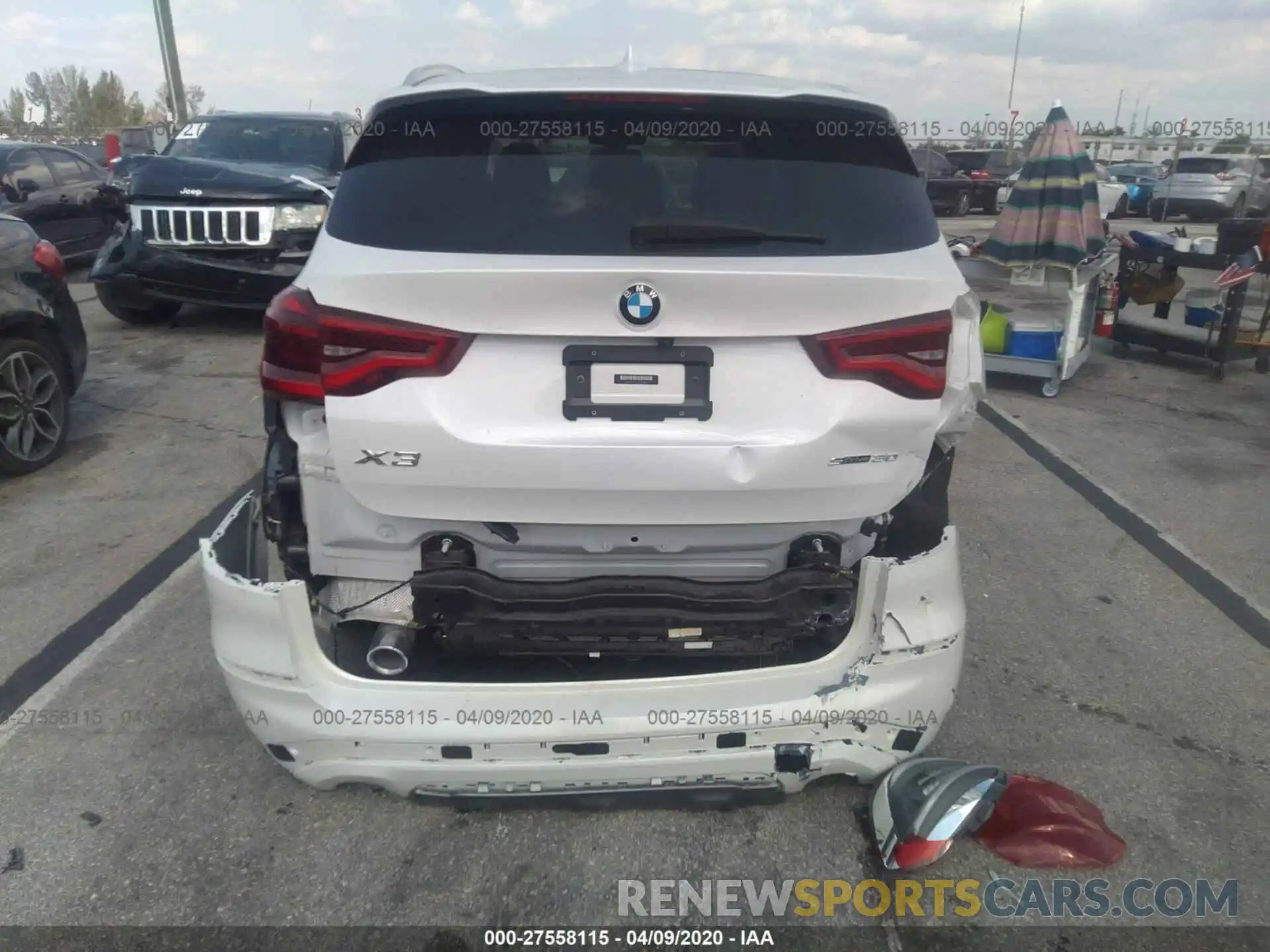 6 Photograph of a damaged car 5UXTR7C57KLF28012 BMW X3 2019