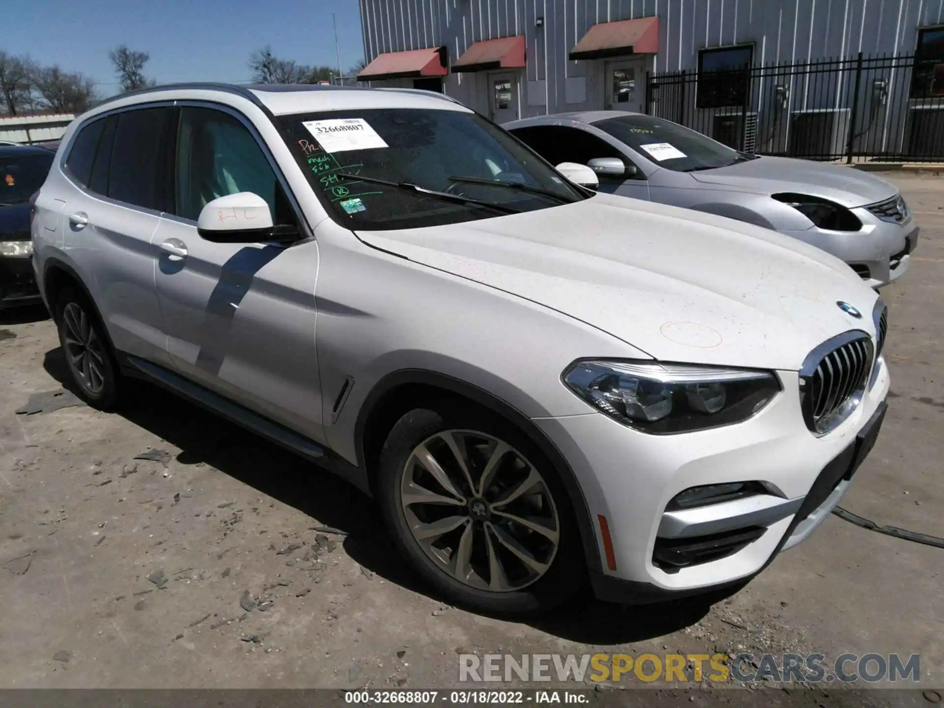 1 Photograph of a damaged car 5UXTR7C57KLF29029 BMW X3 2019