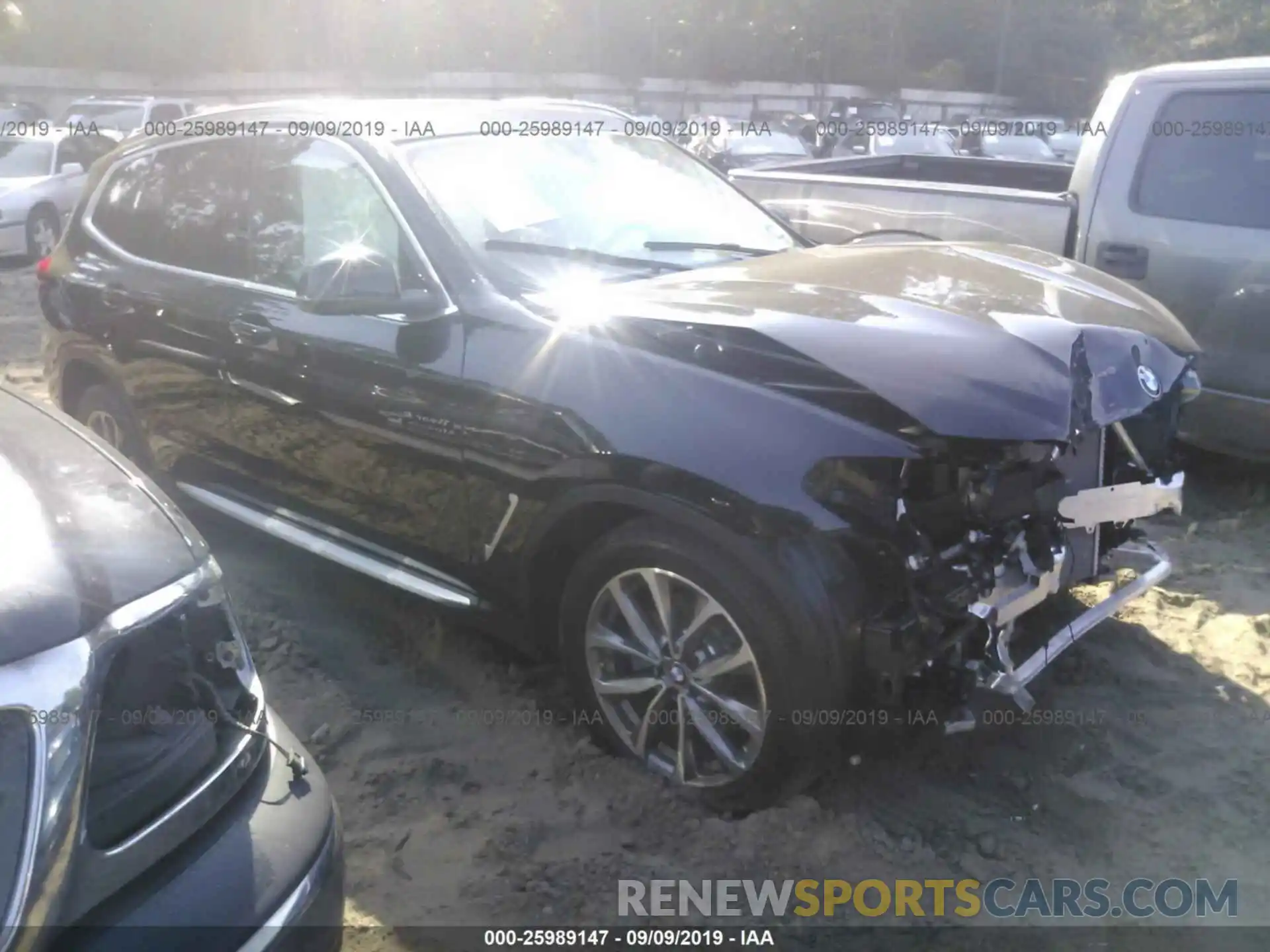 1 Photograph of a damaged car 5UXTR7C57KLF31198 BMW X3 2019