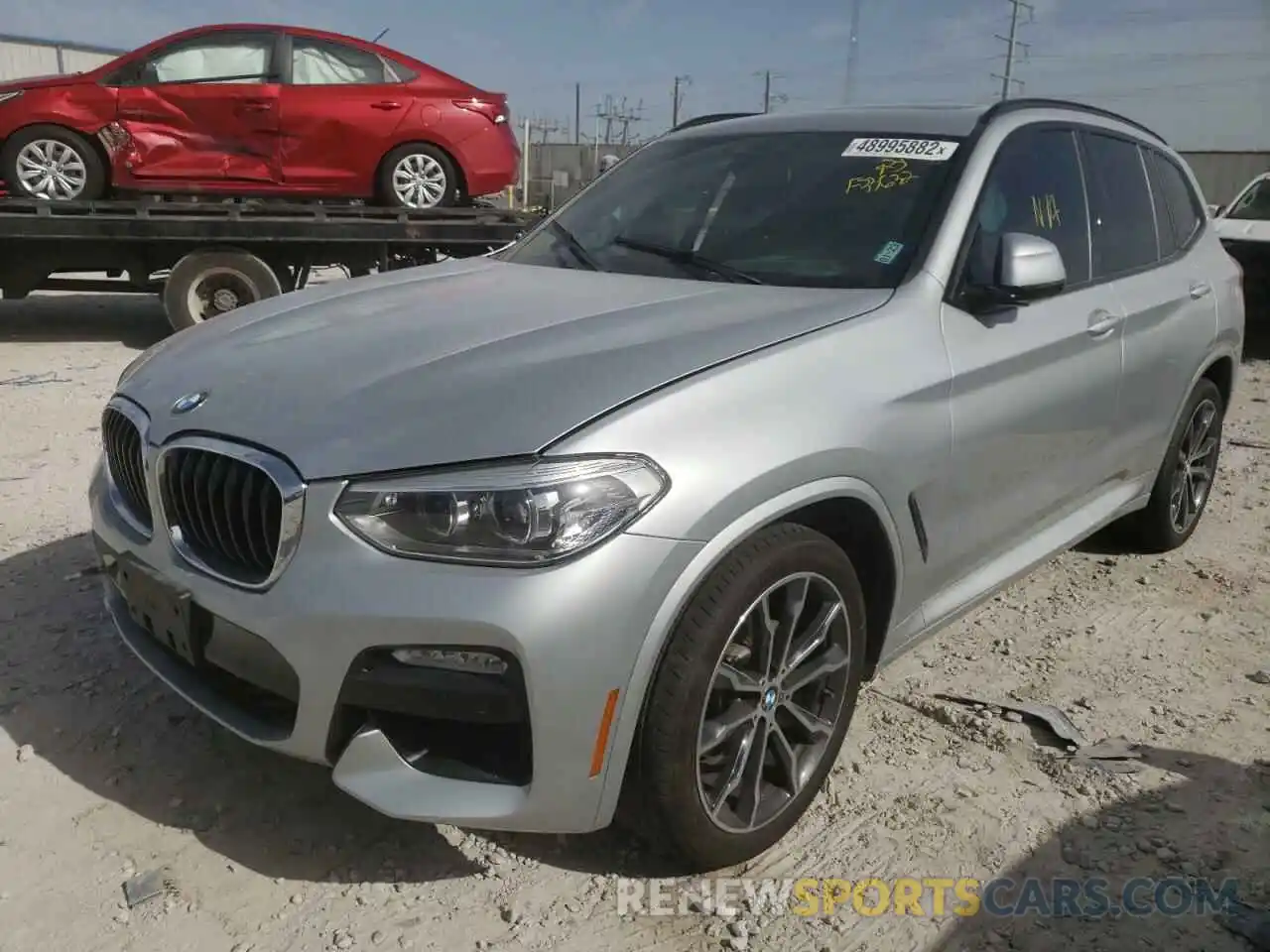 2 Photograph of a damaged car 5UXTR7C57KLF33632 BMW X3 2019