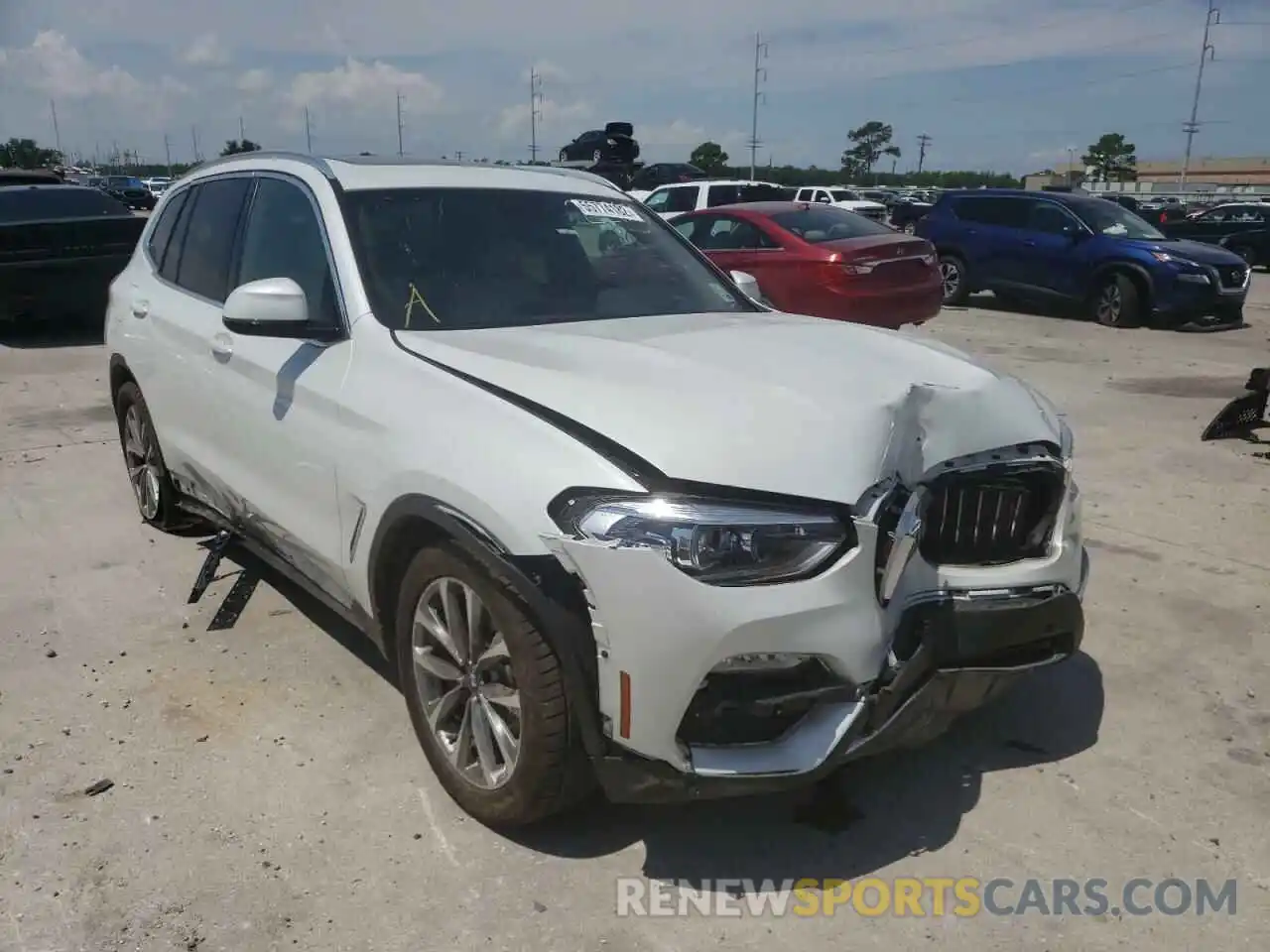 1 Photograph of a damaged car 5UXTR7C57KLF34554 BMW X3 2019