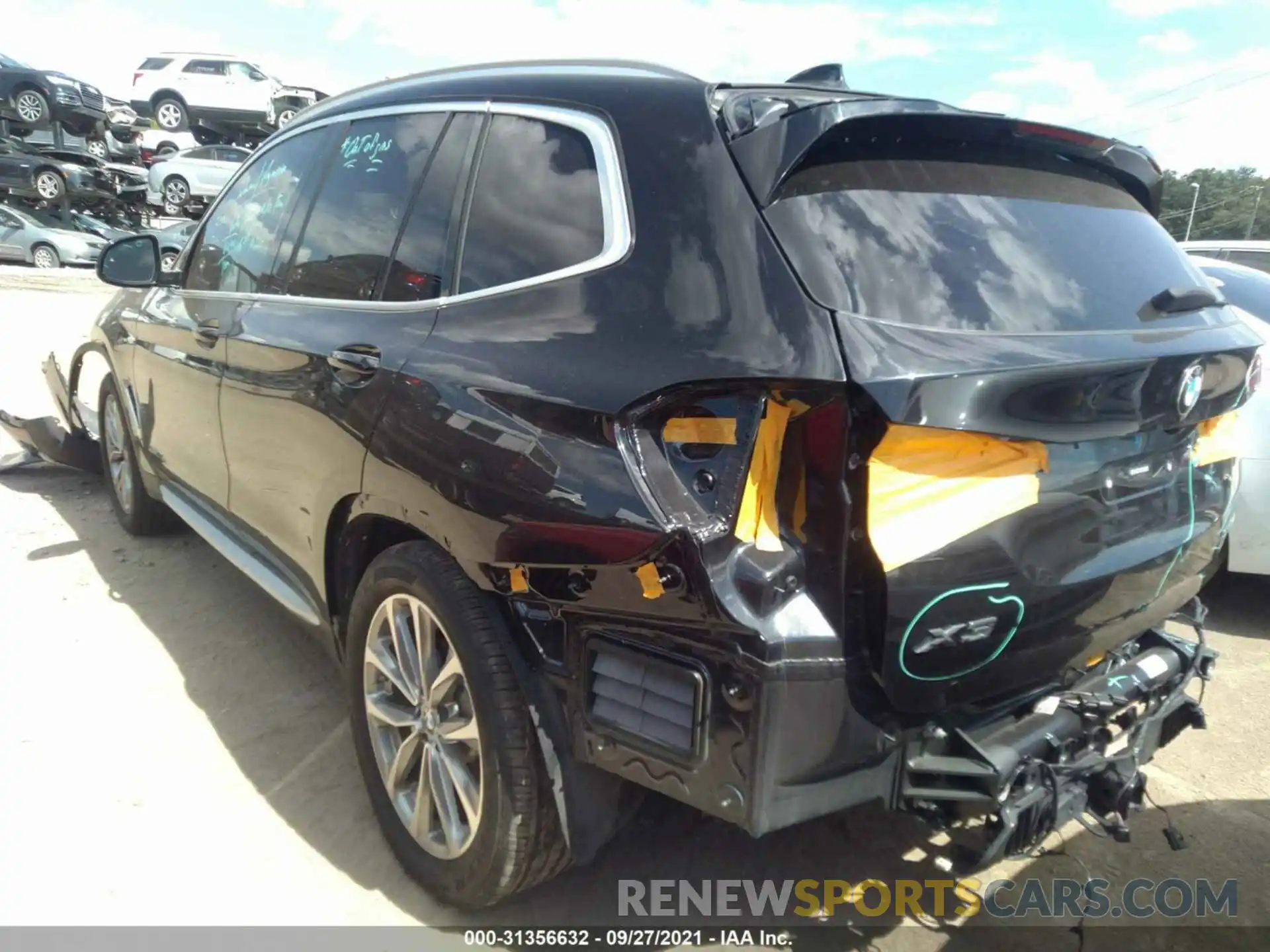 3 Photograph of a damaged car 5UXTR7C57KLF34716 BMW X3 2019