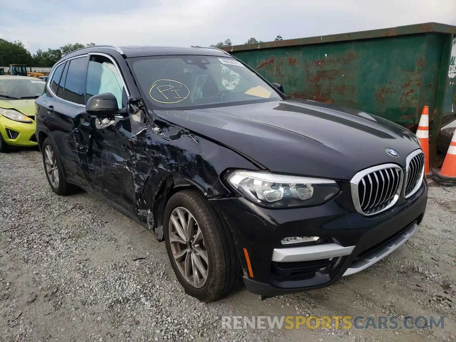 1 Photograph of a damaged car 5UXTR7C57KLF34943 BMW X3 2019