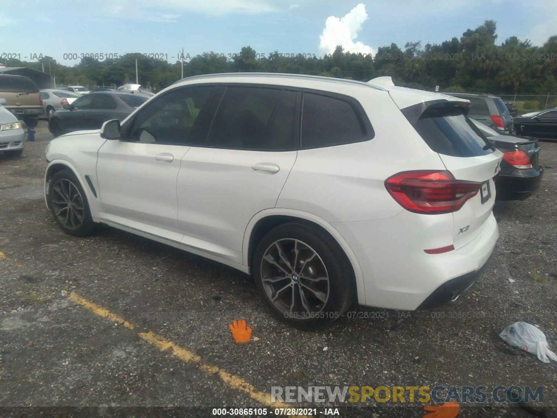 3 Photograph of a damaged car 5UXTR7C57KLF35087 BMW X3 2019