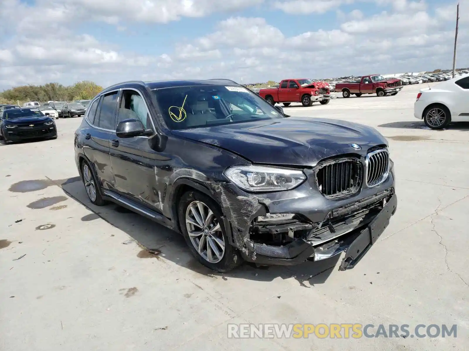 1 Photograph of a damaged car 5UXTR7C57KLF35512 BMW X3 2019