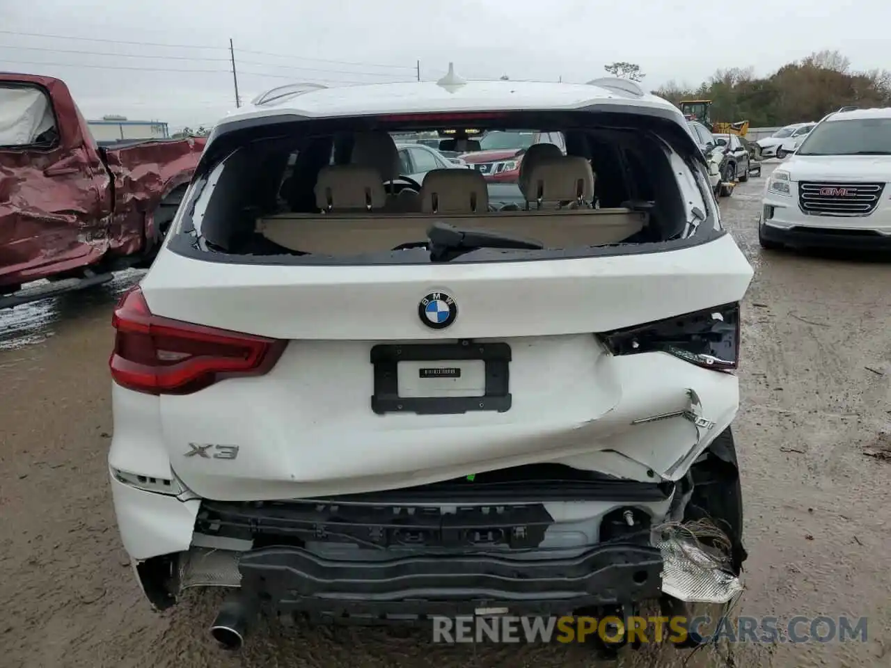 6 Photograph of a damaged car 5UXTR7C57KLF37356 BMW X3 2019