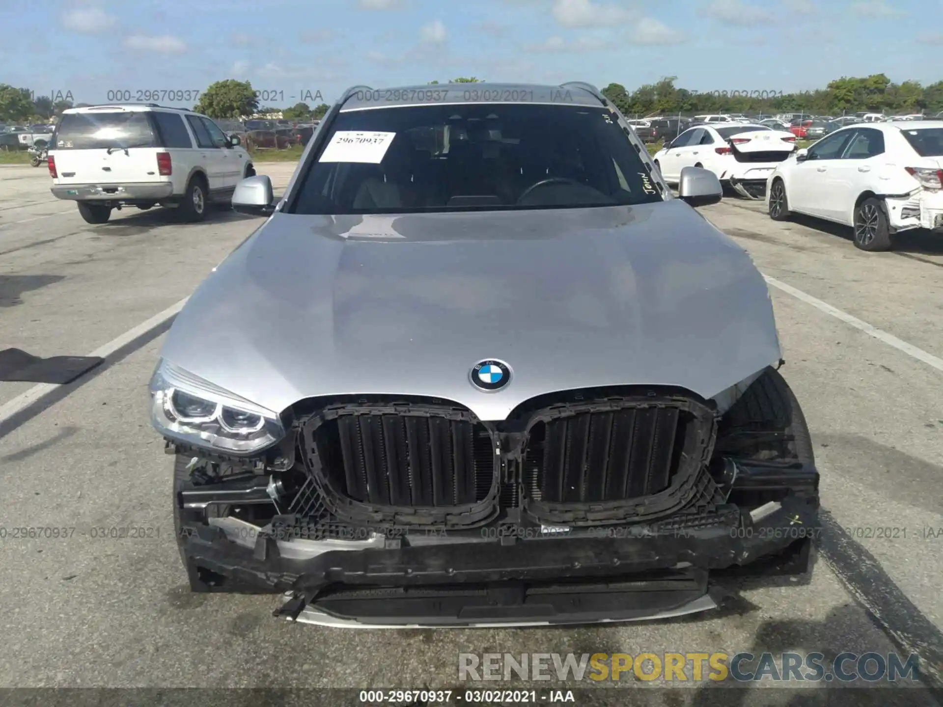 6 Photograph of a damaged car 5UXTR7C57KLR38662 BMW X3 2019