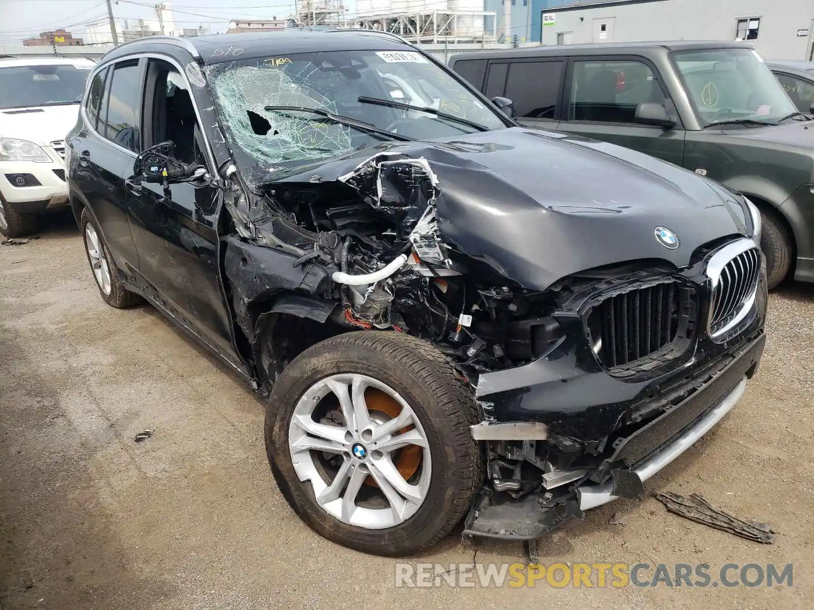 1 Photograph of a damaged car 5UXTR7C57KLR43781 BMW X3 2019