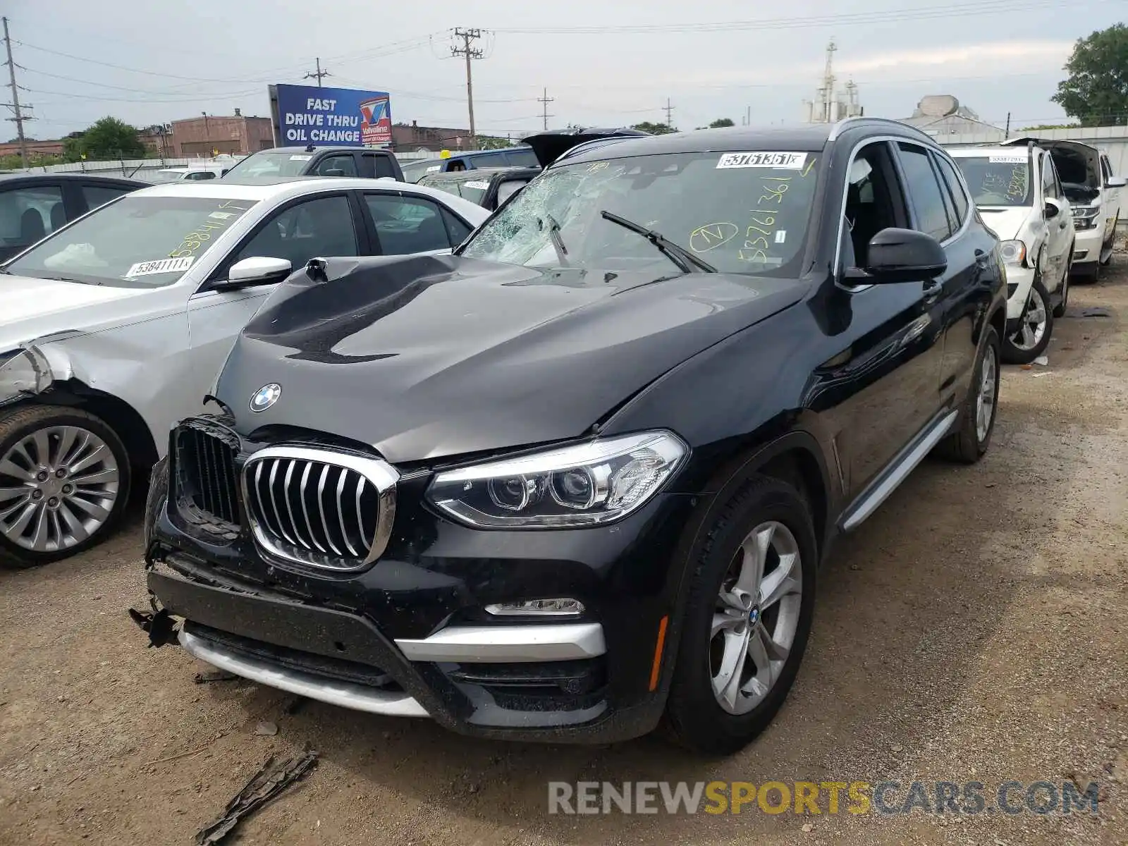 2 Photograph of a damaged car 5UXTR7C57KLR43781 BMW X3 2019