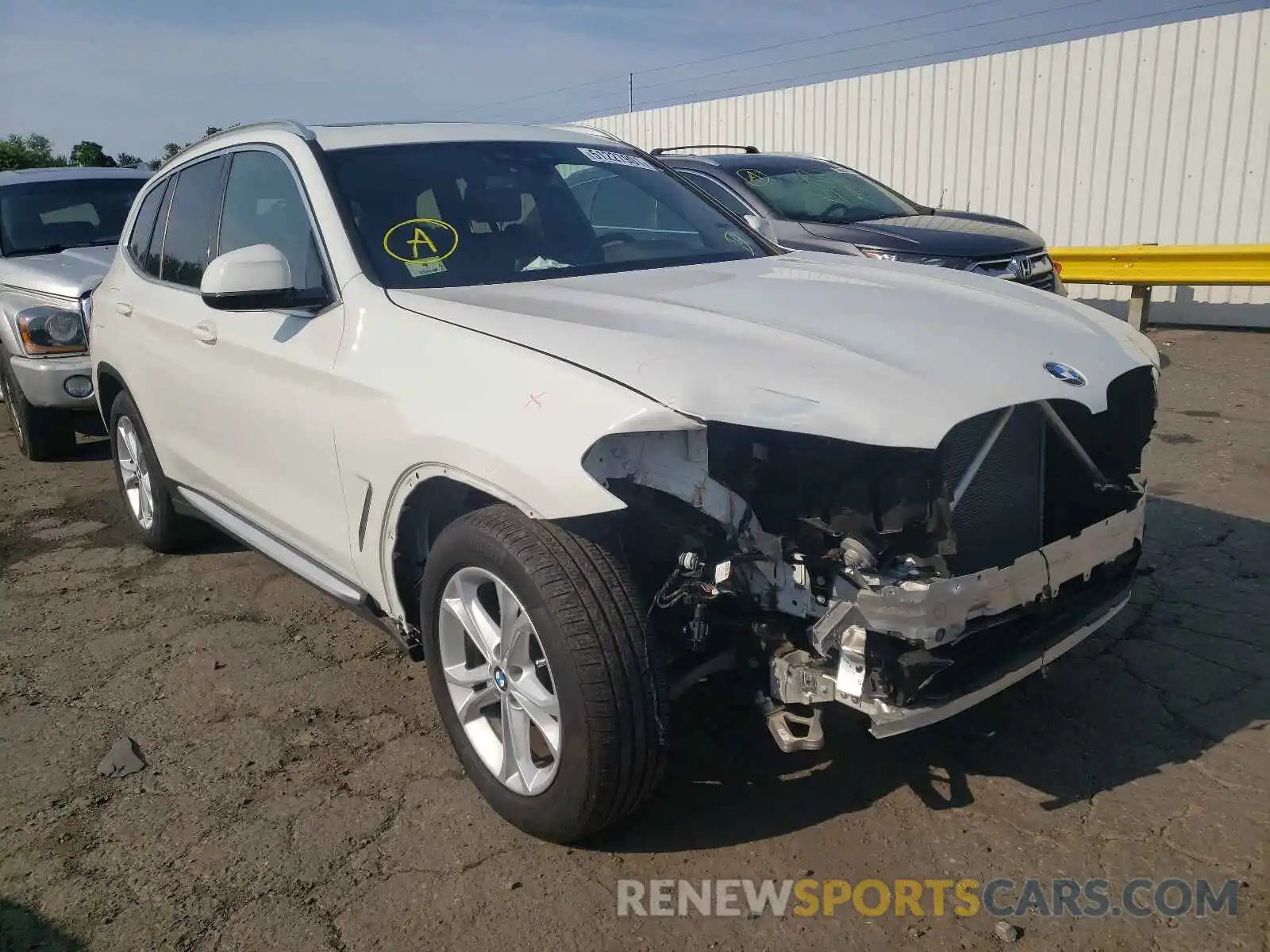 1 Photograph of a damaged car 5UXTR7C57KLR43831 BMW X3 2019